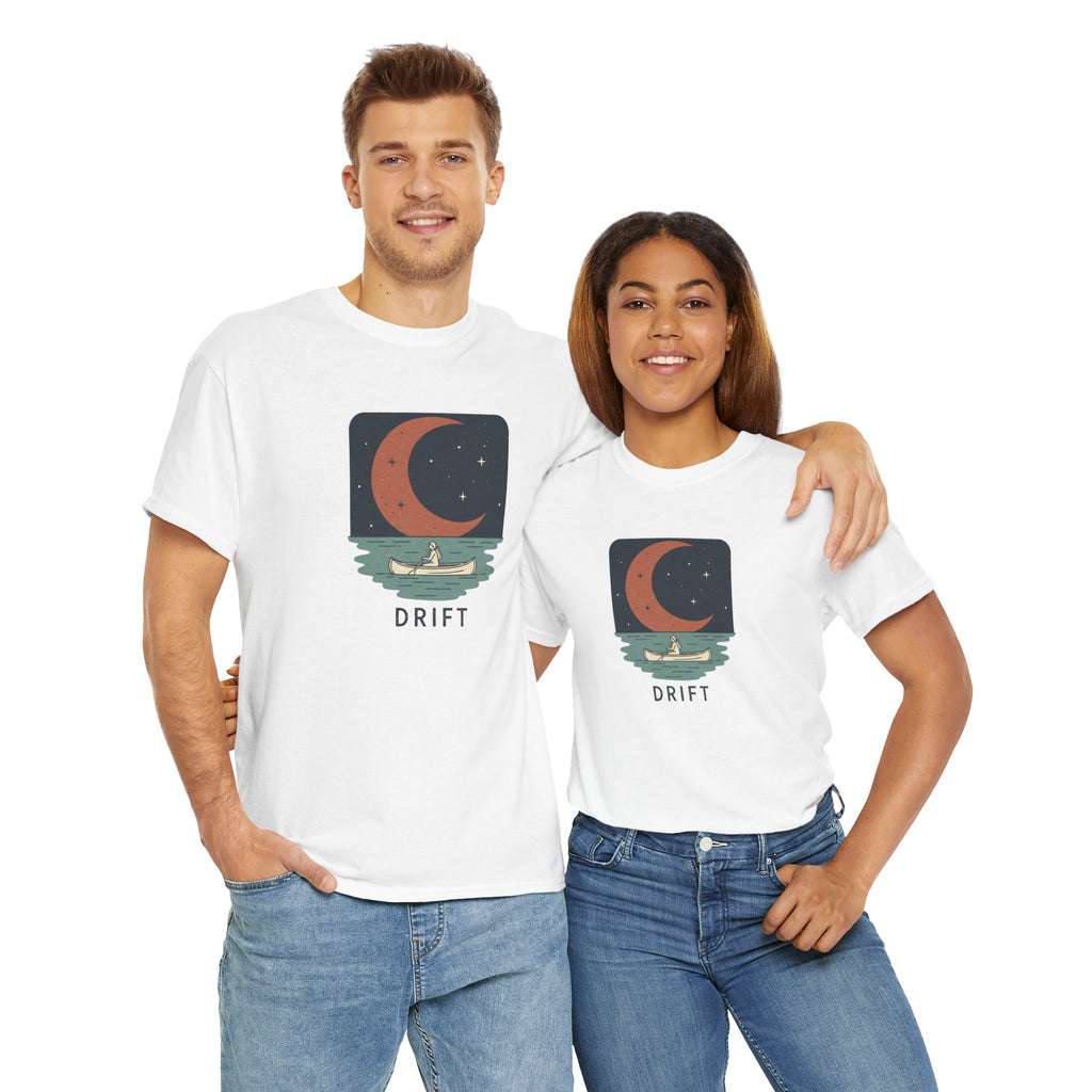 Drift & Dream: Solitude Under the Crescent Moon Tee