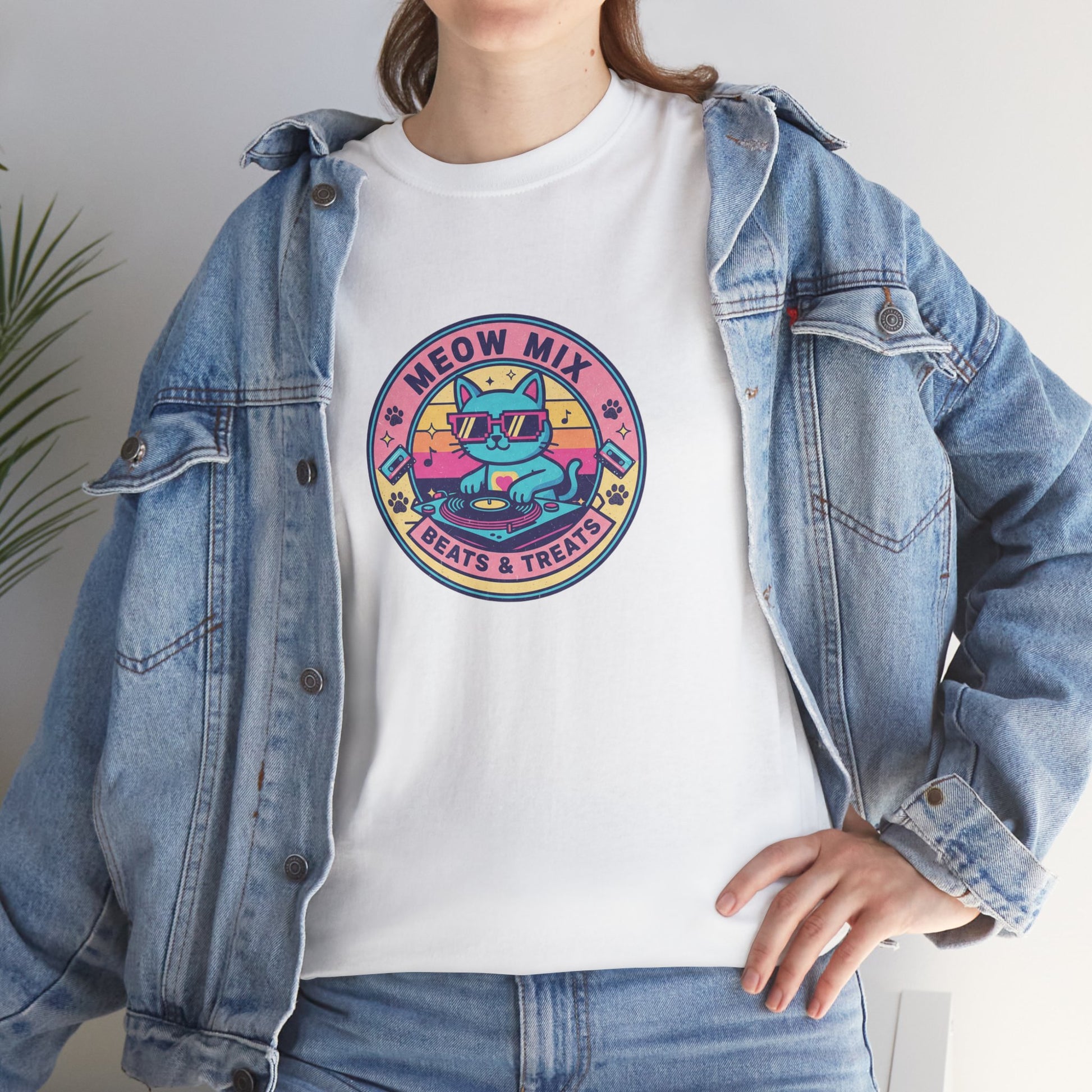 Meow Mix: Beats & Treats Retro DJ Cat Tee