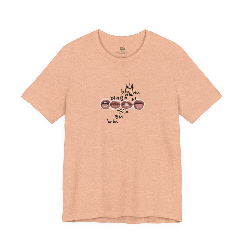 "Bla Bla Bla" Graphic Tee – Ironic Minimalism Streetwear T-Shirt