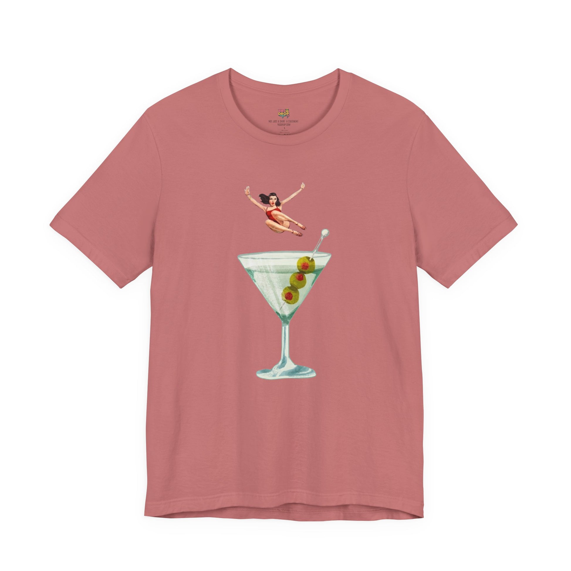 Dirty Martini Girl Graphic Tee - Retro Aesthetic Streetwear T-Shirt