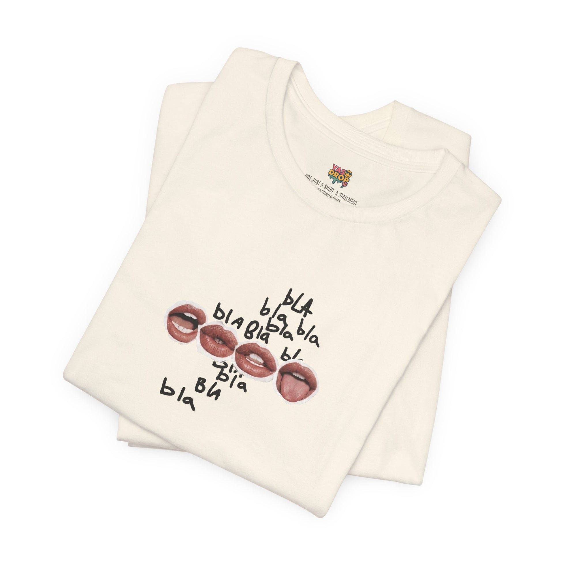 "Bla Bla Bla" Graphic Tee – Ironic Minimalism Streetwear T-Shirt