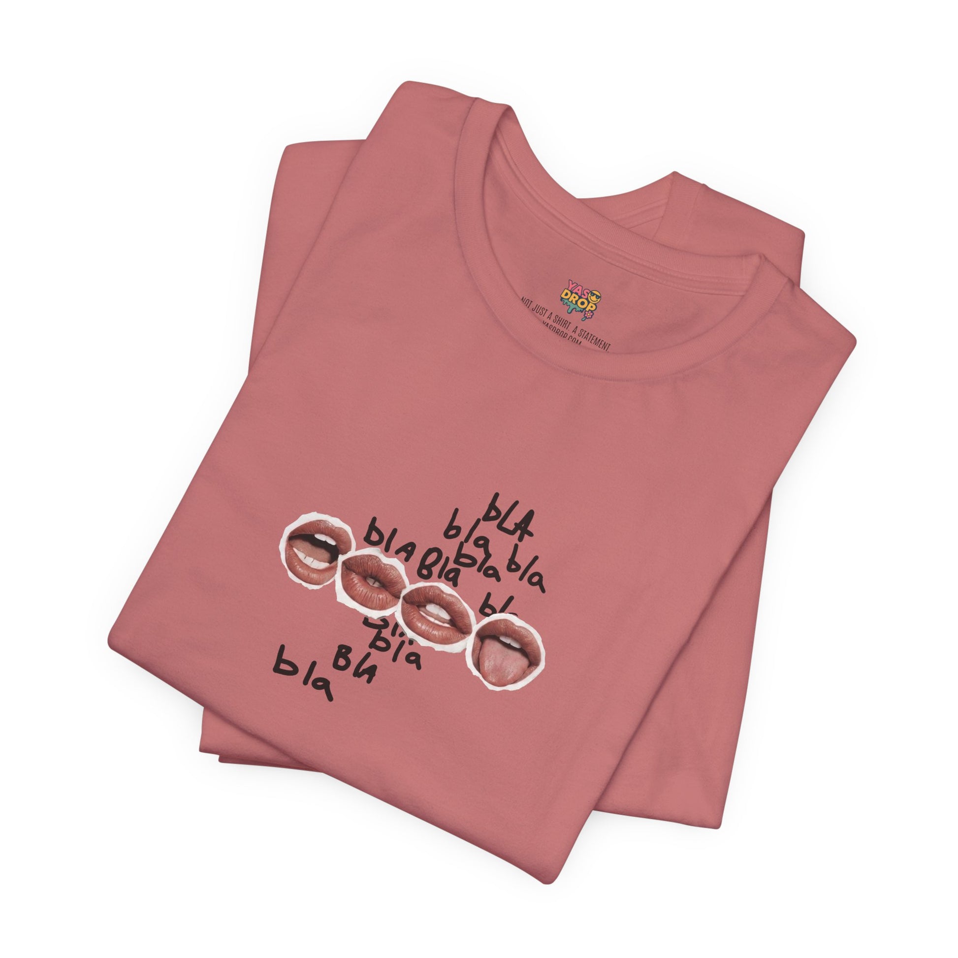 "Bla Bla Bla" Graphic Tee – Ironic Minimalism Streetwear T-Shirt