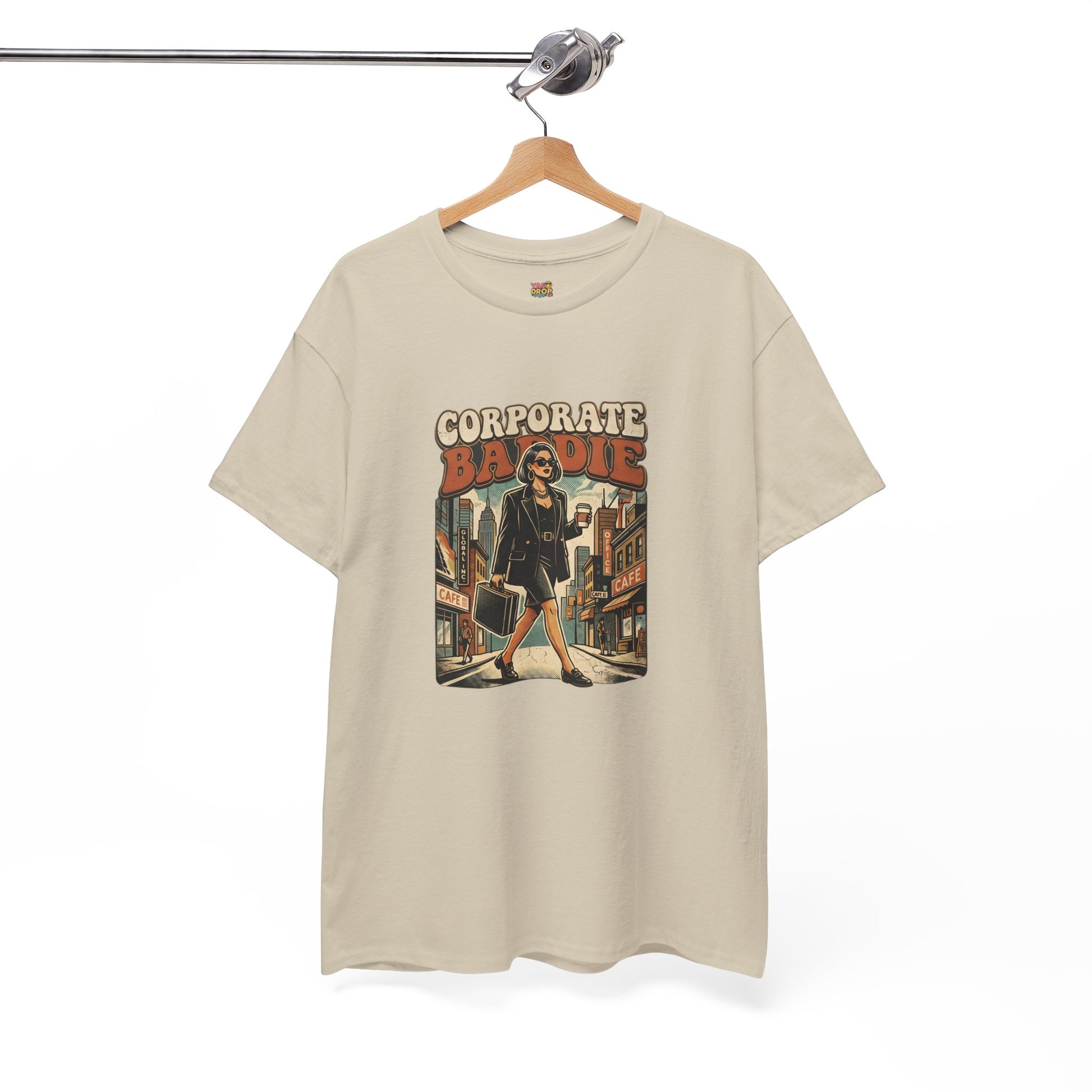 Corporate Baddie Vintage Graphic Tee - Ironic Office Aesthetic T-Shirt