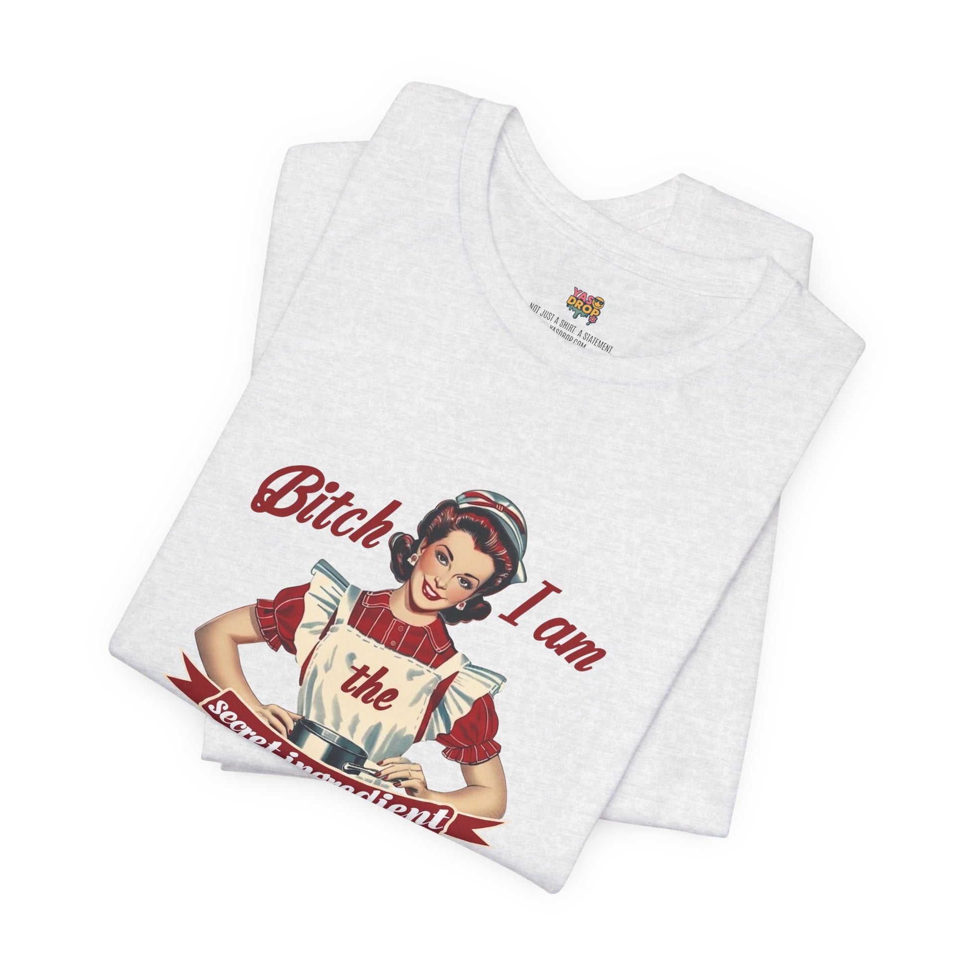 "The Secret Ingredient" Ironic Minimalist Vintage Graphic Tee