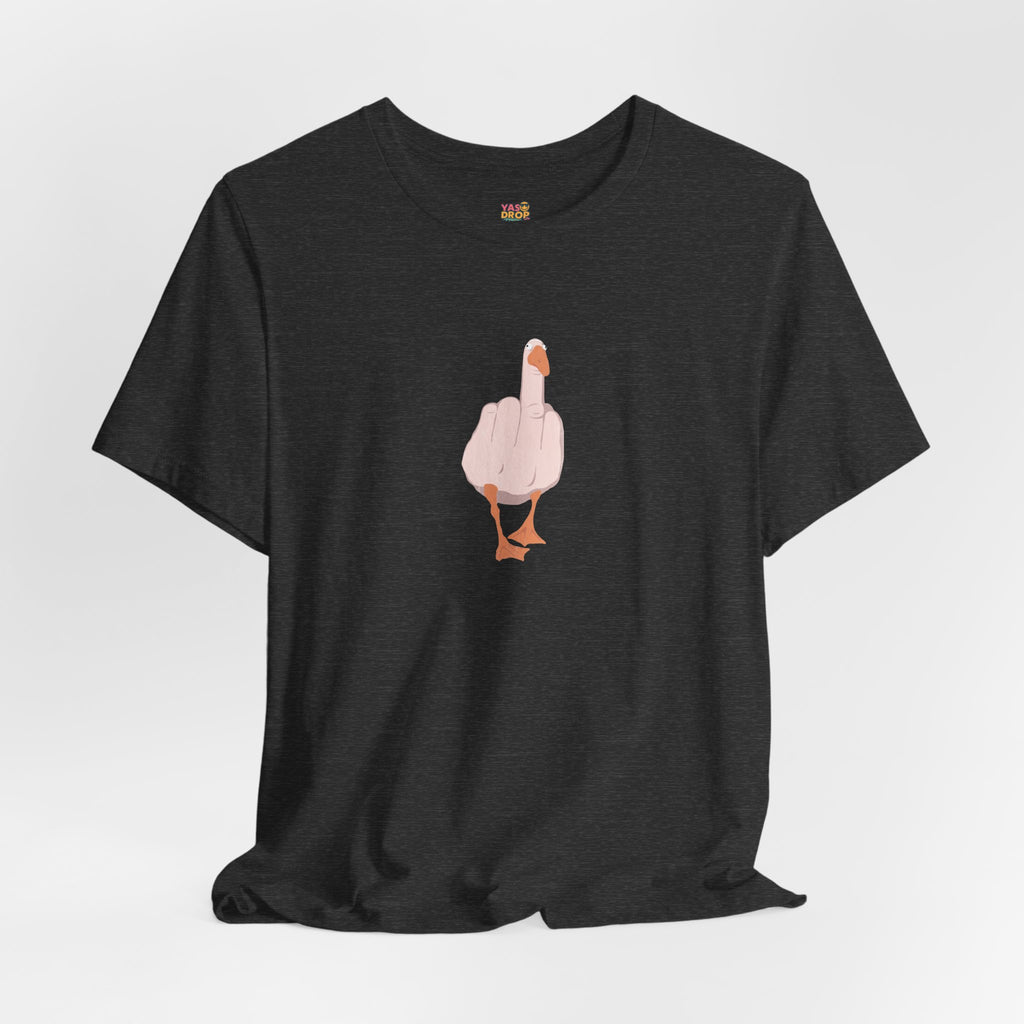 The "Unbothered" Ironic Duck Graphic Tee - Funny Chaotic Streetwear Graphic T-Shirt