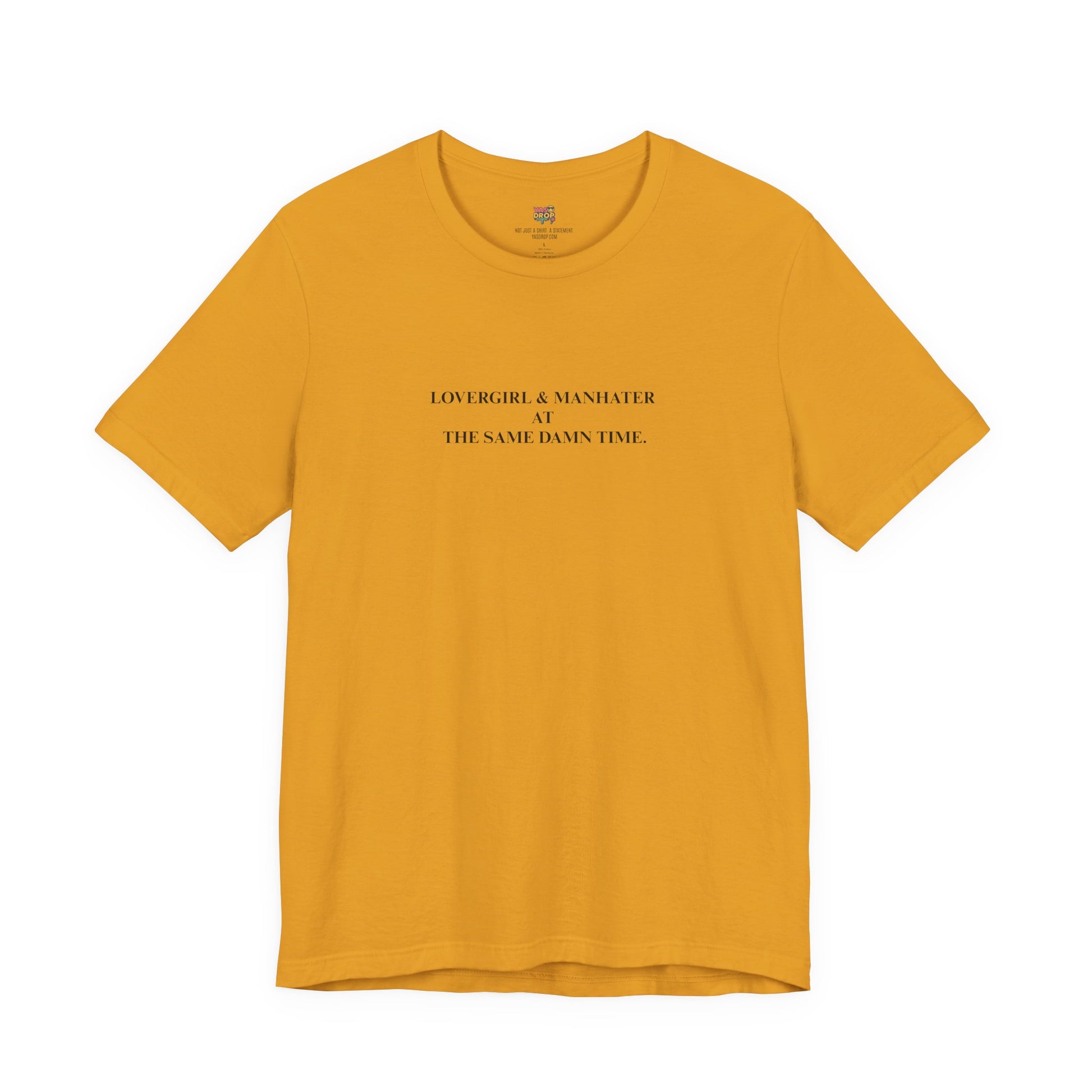 "Lovergirl & Manhater" Ironic Minimalist Graphic Tee