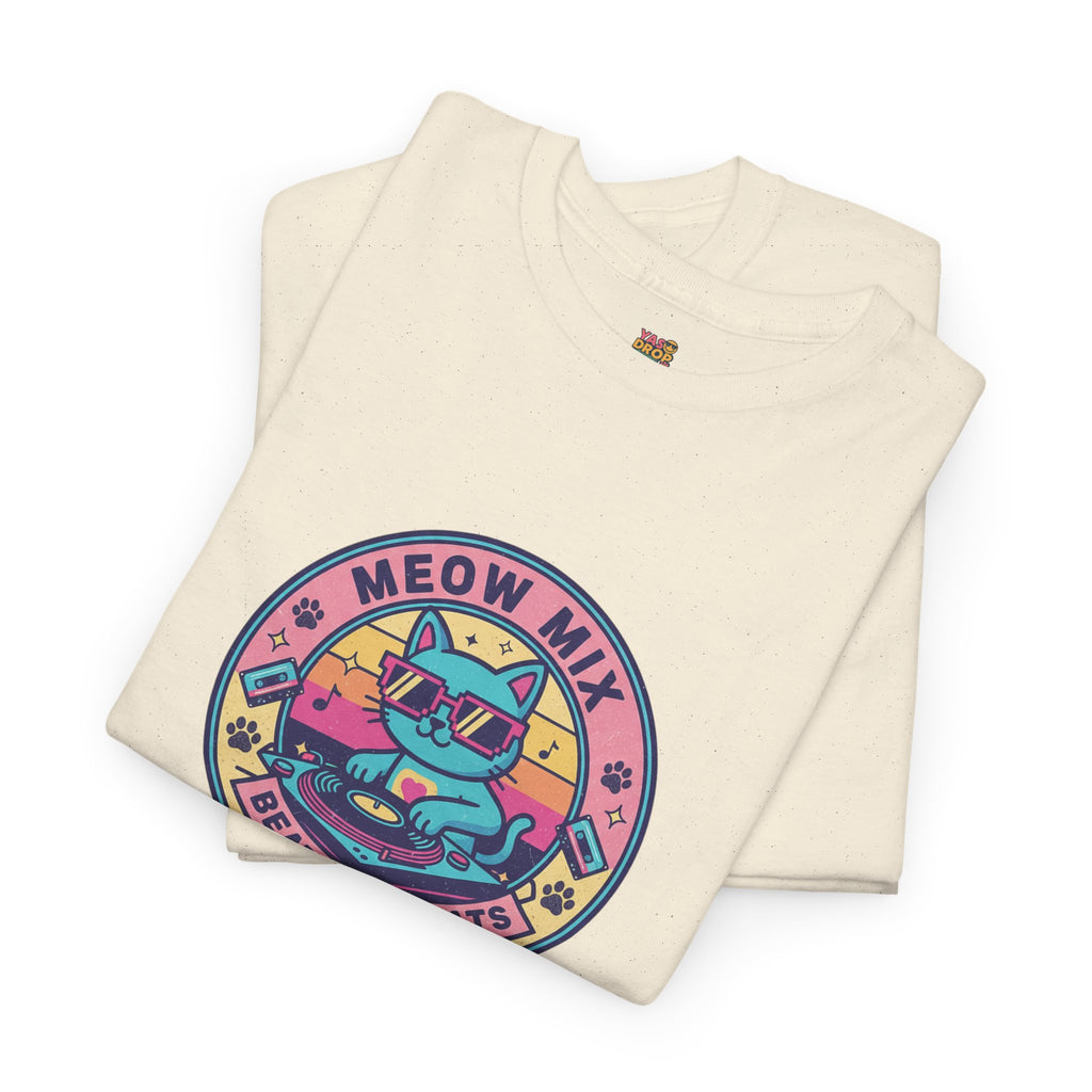 Meow Mix: Beats & Treats Retro DJ Cat Tee