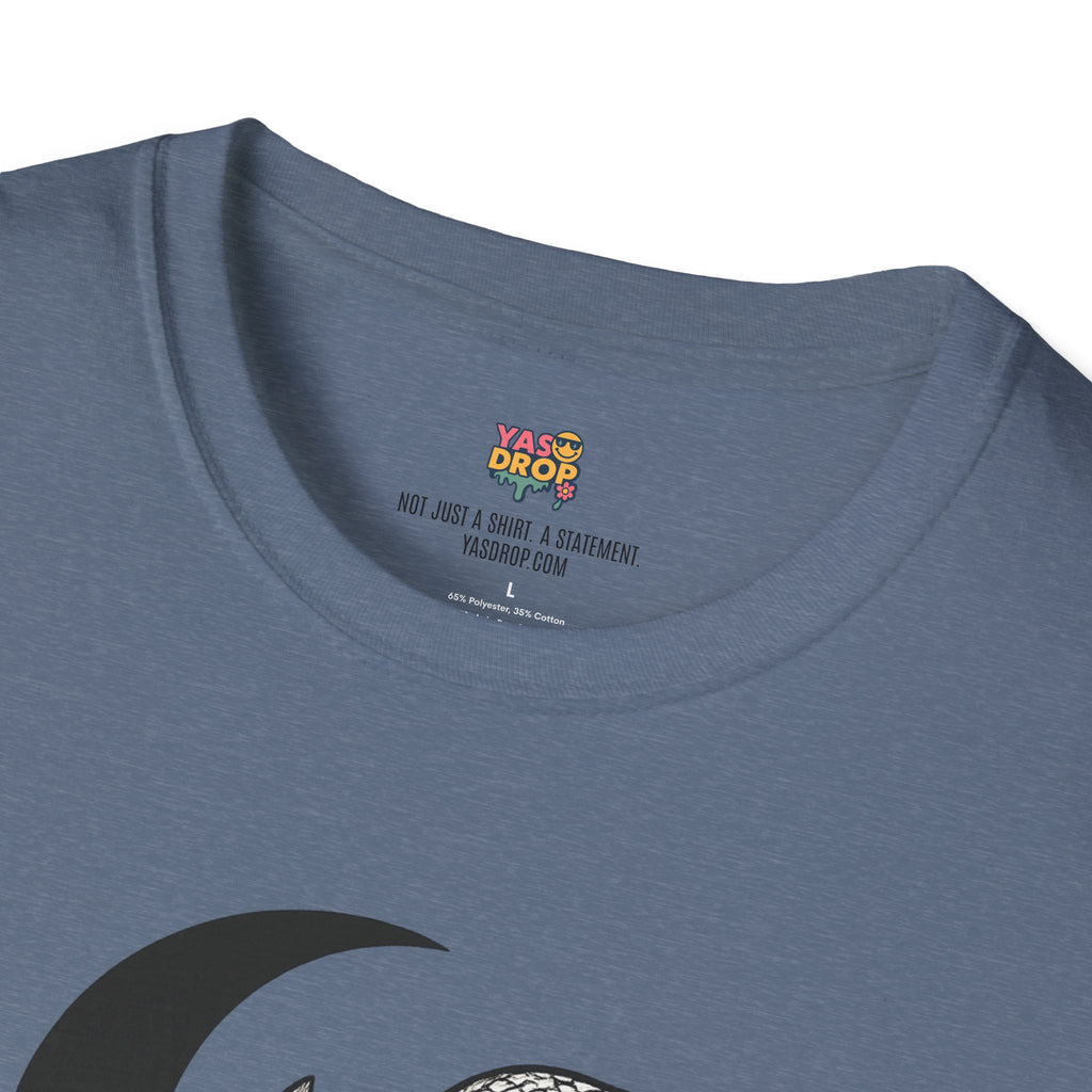 Botanic Serpent T-Shirt – Dark Floral Snake Graphic for Moonchild Energy