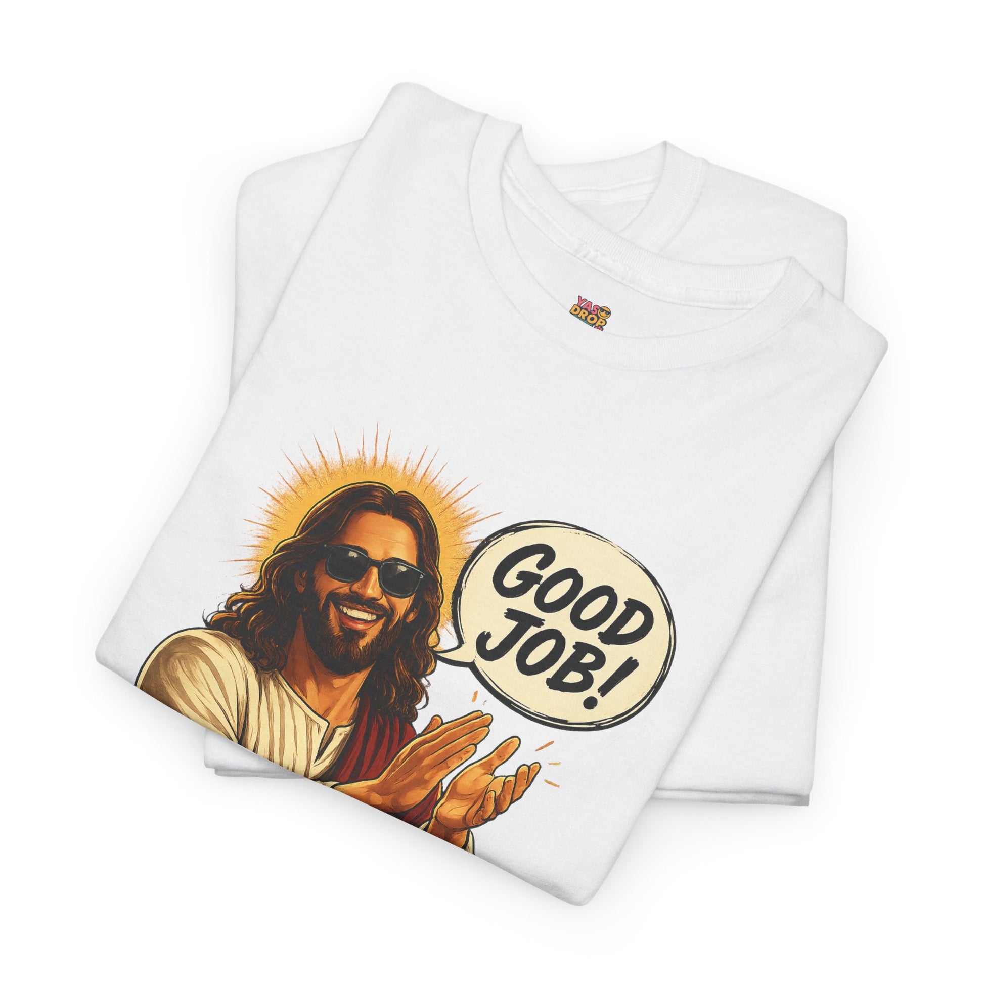 The "Good Job" Savior Graphic Tee – Ironic Streetwear / Retro Aesthetic Unisex Shirt