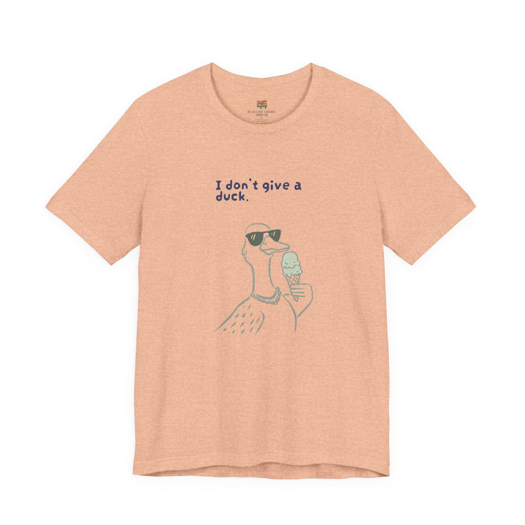 I Don't Give A Duck Graphic Tee – Ironic Minimalist Streetwear T-Shirt