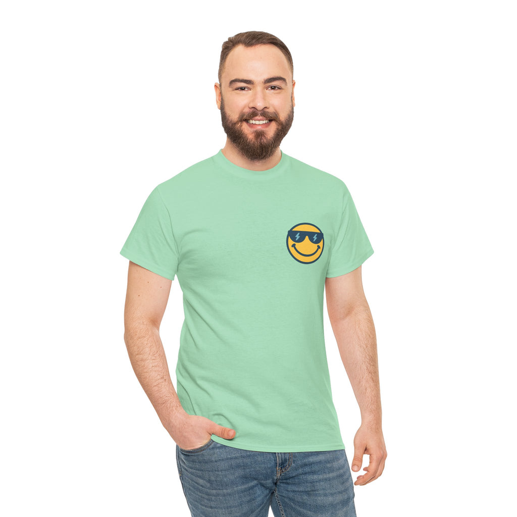 The YASDROP Smiley Swirl Tee