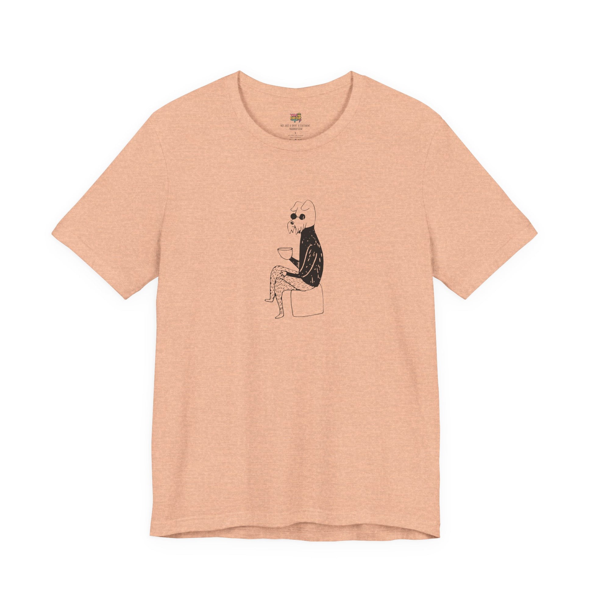 "Unbothered" Minimalist Hipster Dog Graphic Tee – Lofi Aesthetic Streetwear
