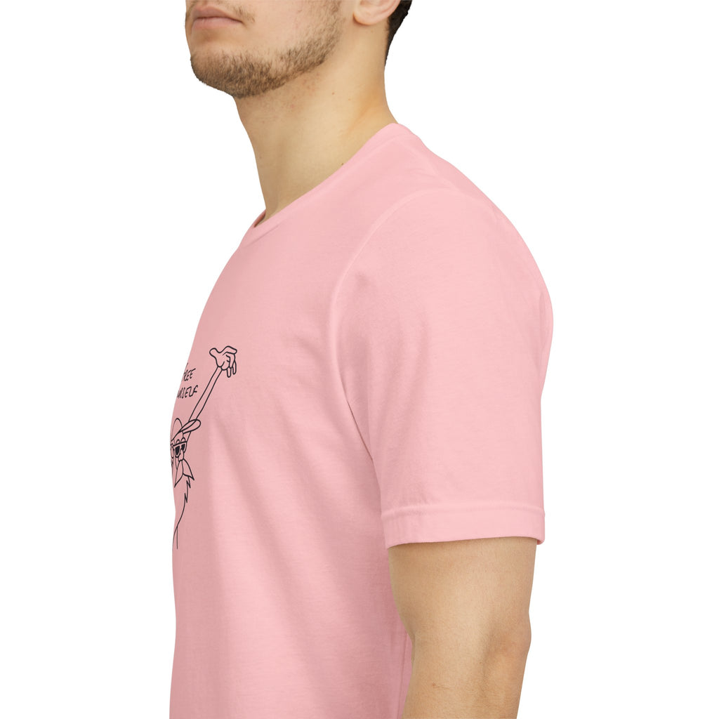 "Free Yourself" Retro Line Art Graphic Tee – Ironic Minimalist Streetwear