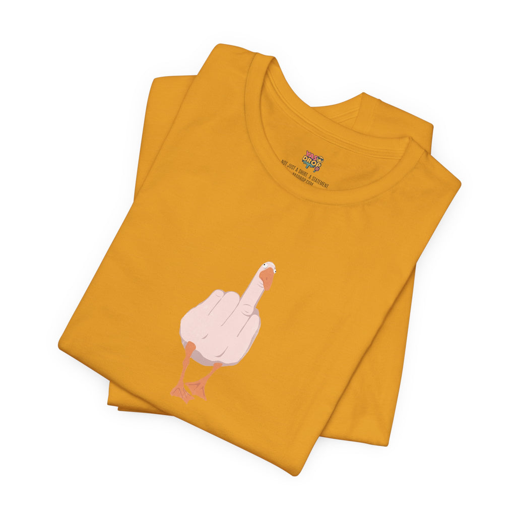 The "Unbothered" Ironic Duck Graphic Tee - Funny Chaotic Streetwear Graphic T-Shirt