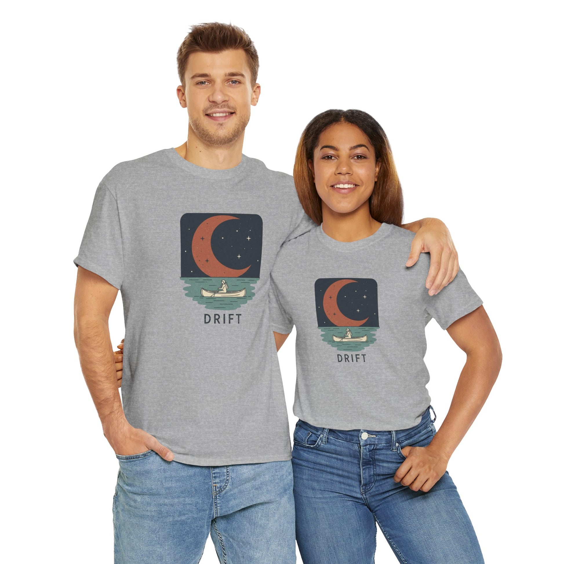 Drift & Dream: Solitude Under the Crescent Moon Tee