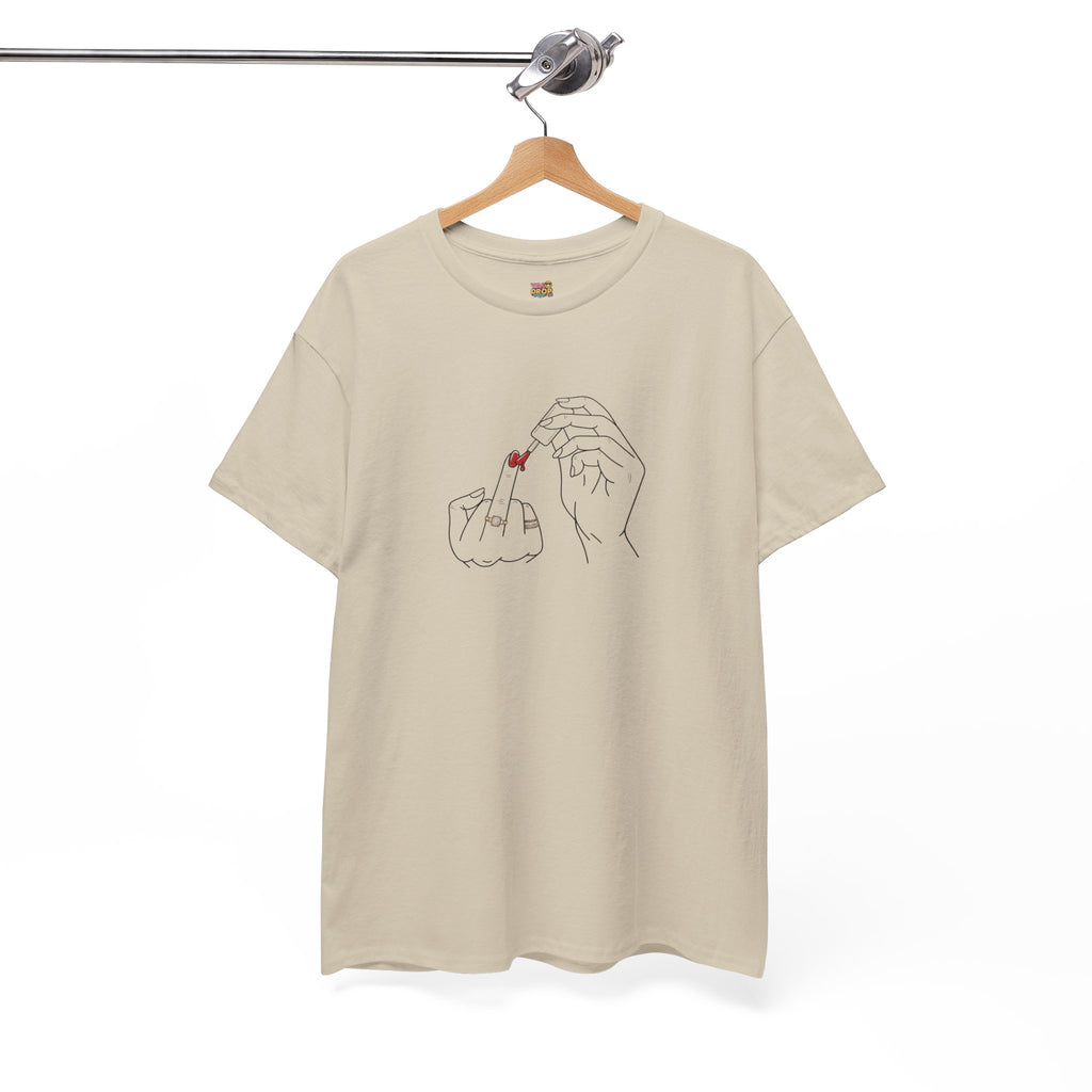 The ‘Don’t Care’ Mani Tee - Middle Finger Slay Queen Vibes