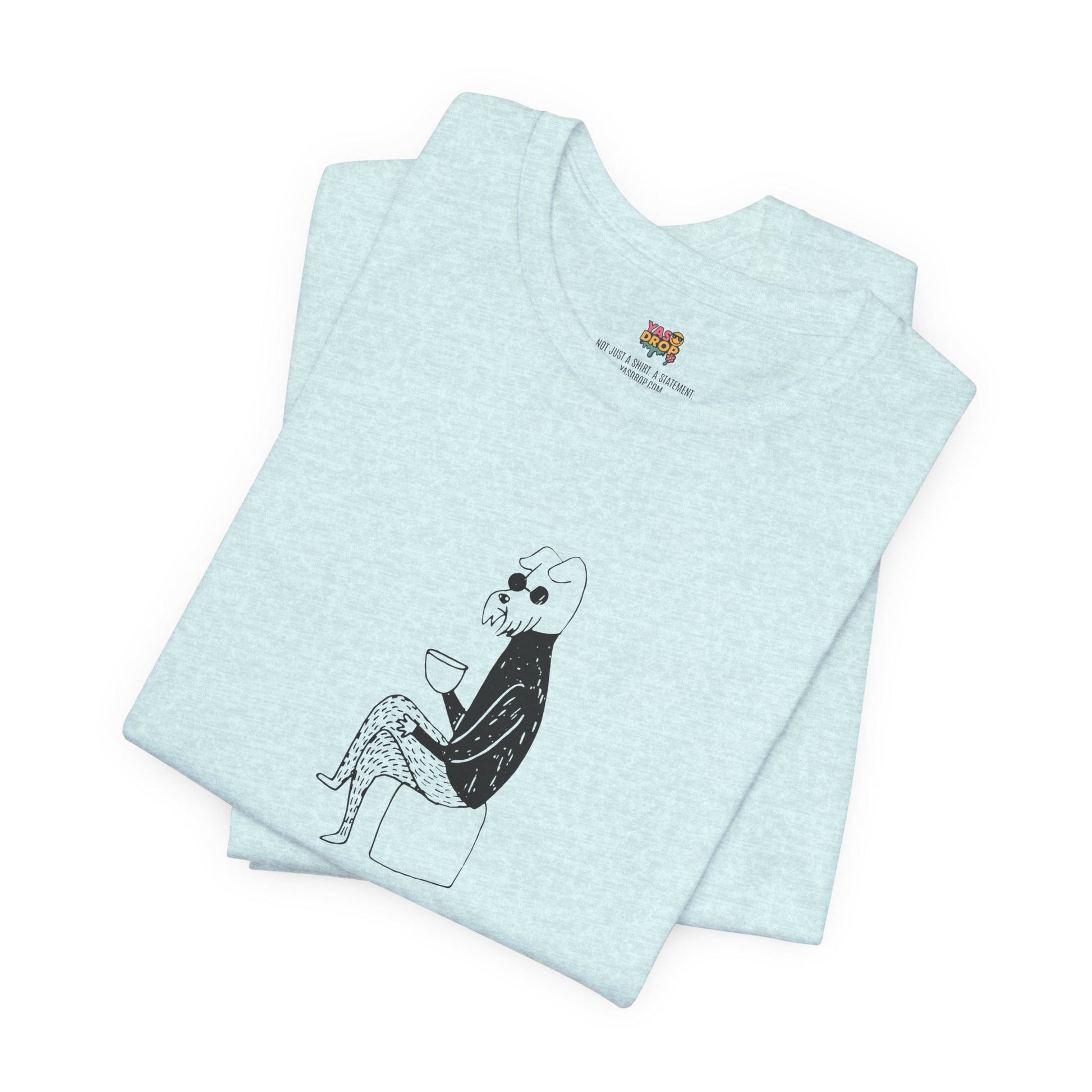 "Unbothered" Minimalist Hipster Dog Graphic Tee – Lofi Aesthetic Streetwear