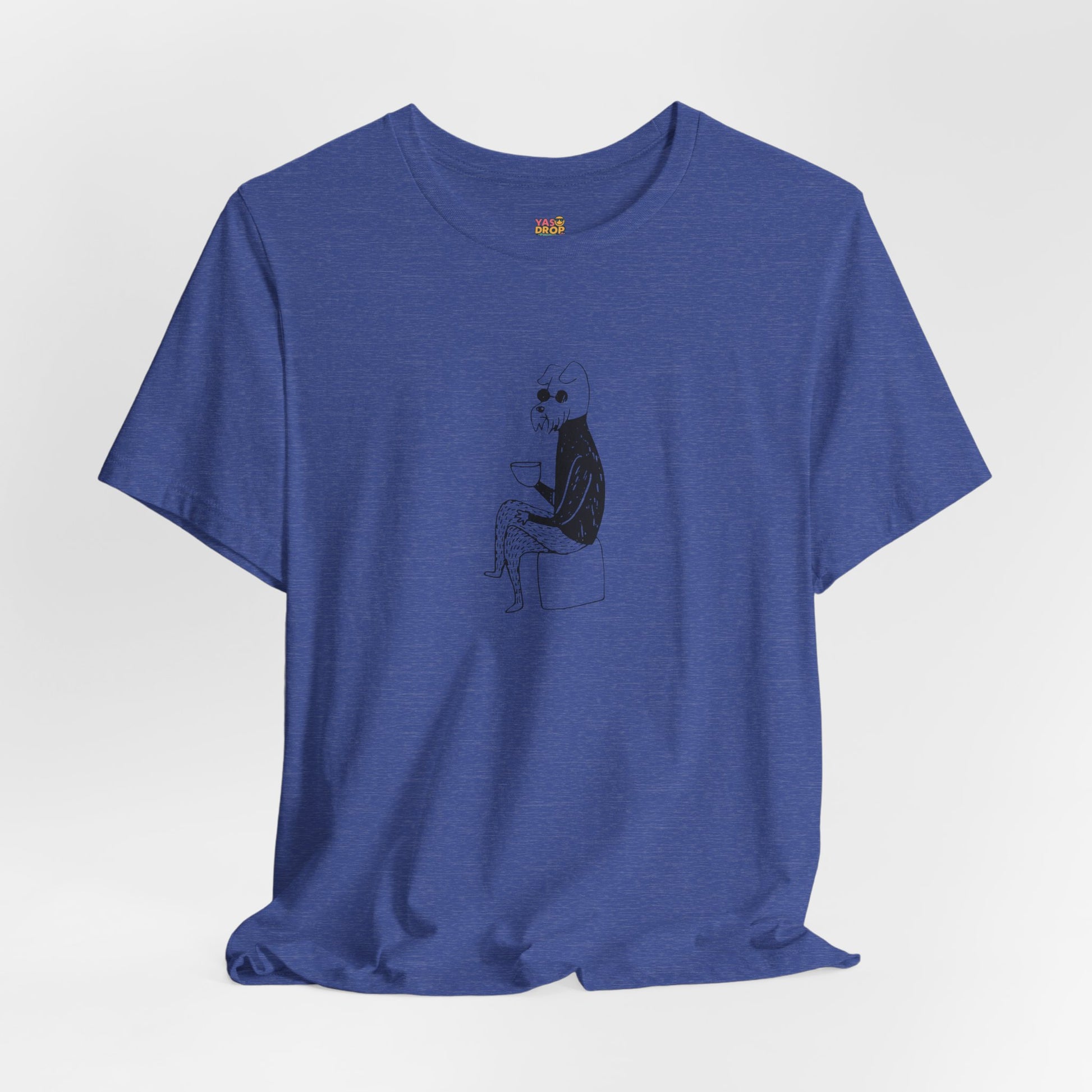 "Unbothered" Minimalist Hipster Dog Graphic Tee – Lofi Aesthetic Streetwear