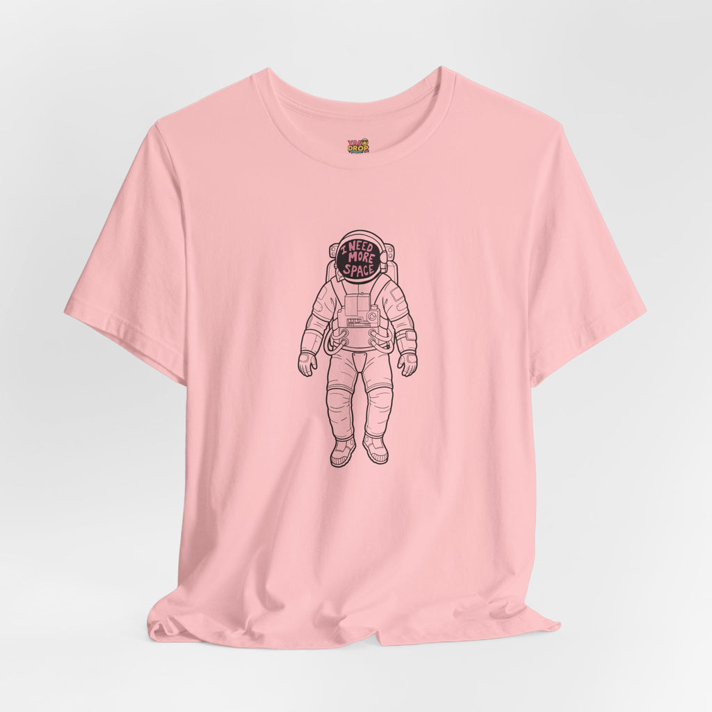"I Need More Space" Astronaut Graphic Tee – Y2K Retro Streetwear T-Shirt