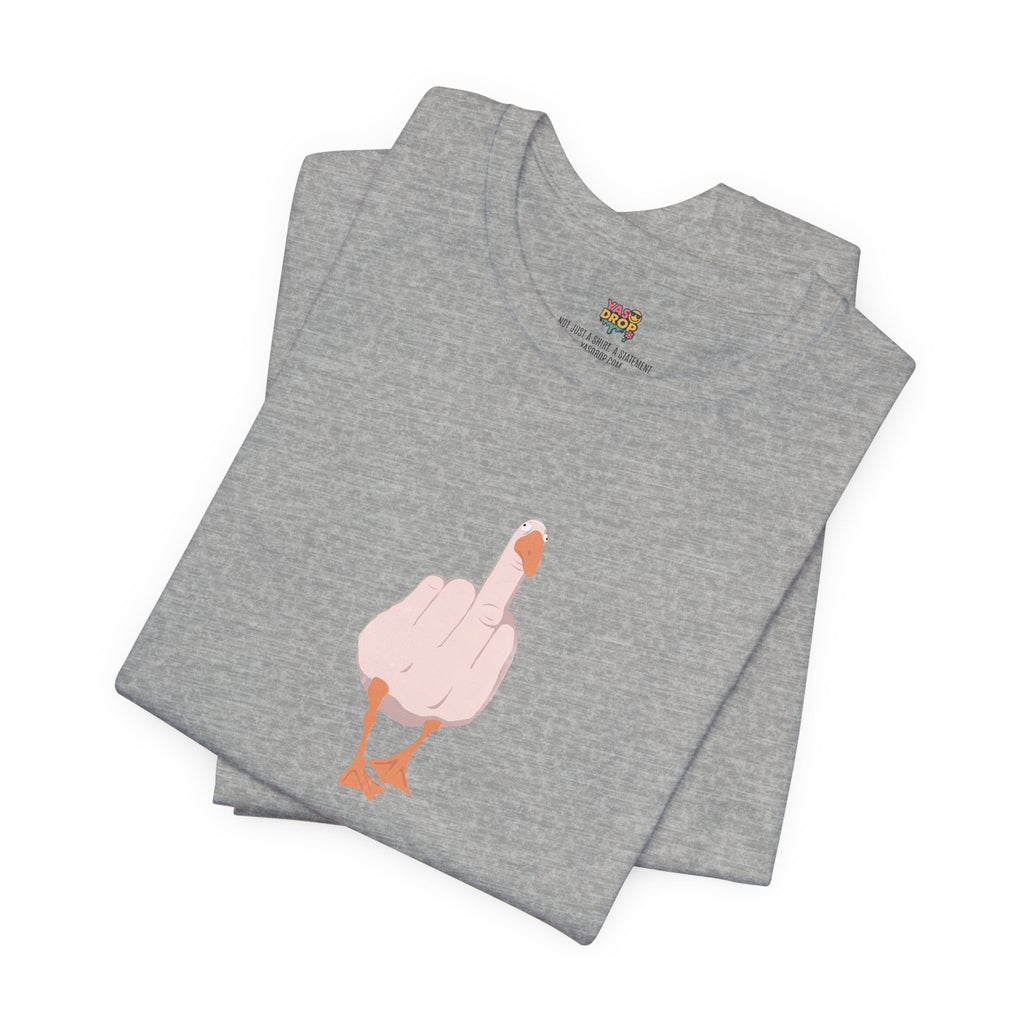 The "Unbothered" Ironic Duck Graphic Tee - Funny Chaotic Streetwear Graphic T-Shirt