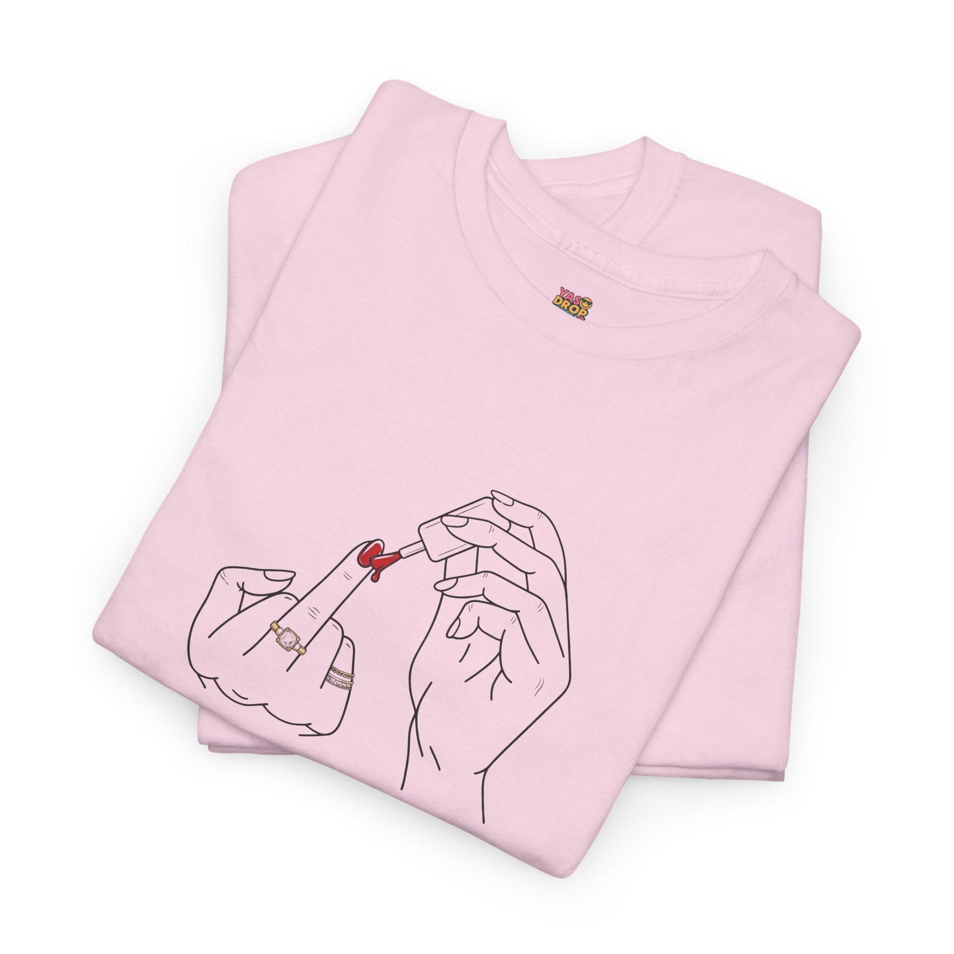 The ‘Don’t Care’ Mani Tee - Middle Finger Slay Queen Vibes