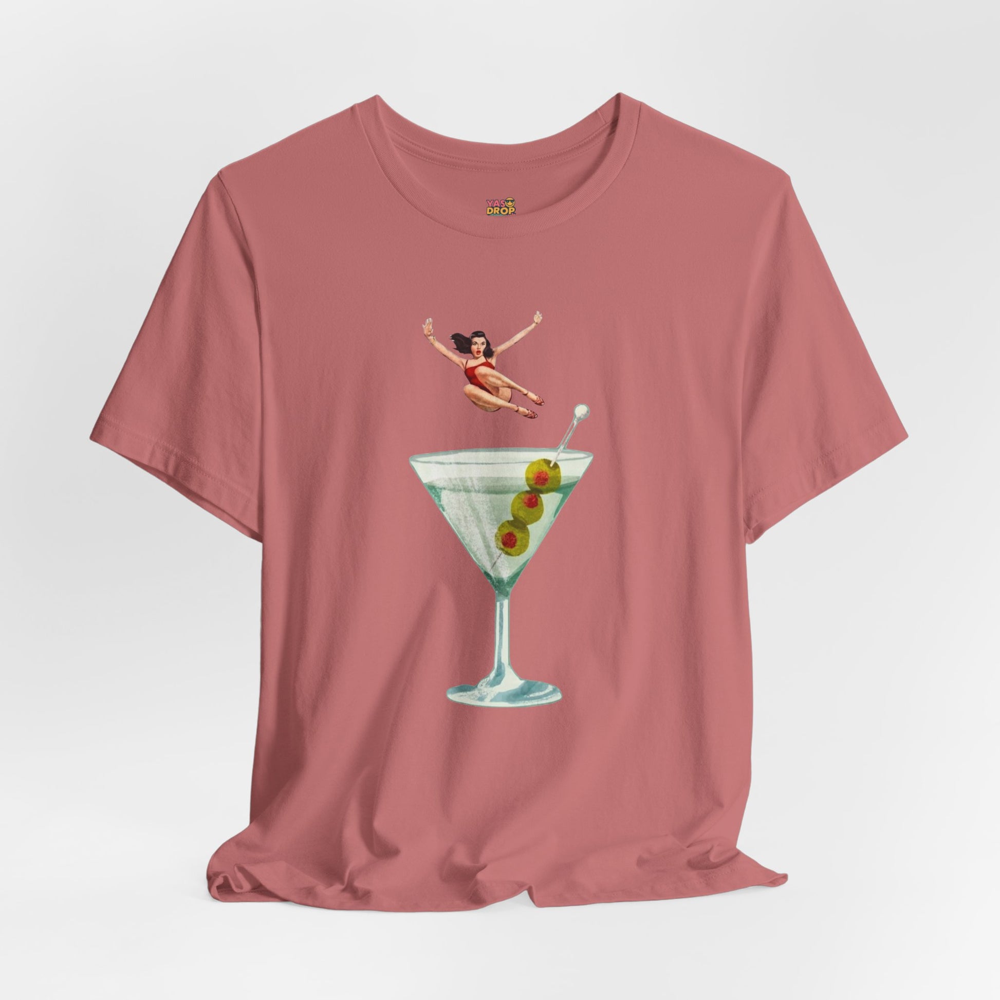 Dirty Martini Girl Graphic Tee - Retro Aesthetic Streetwear T-Shirt