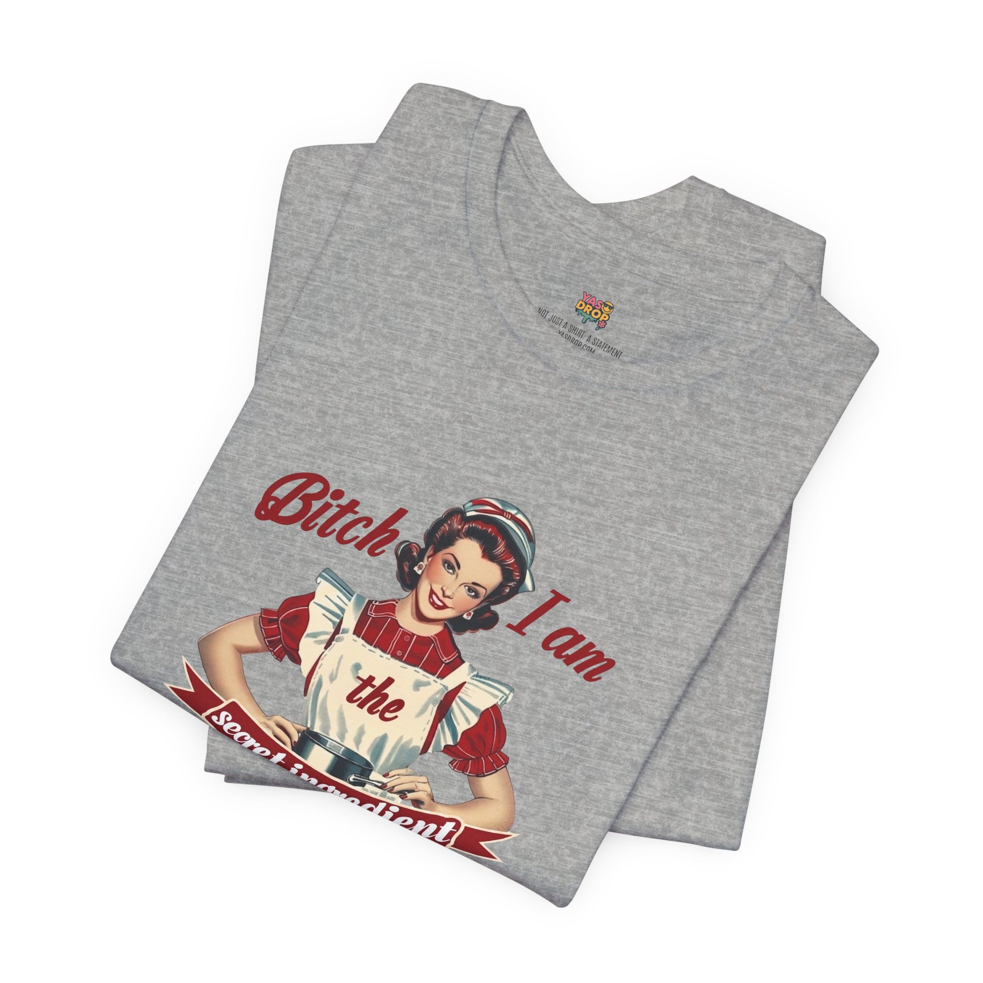 "The Secret Ingredient" Ironic Minimalist Vintage Graphic Tee