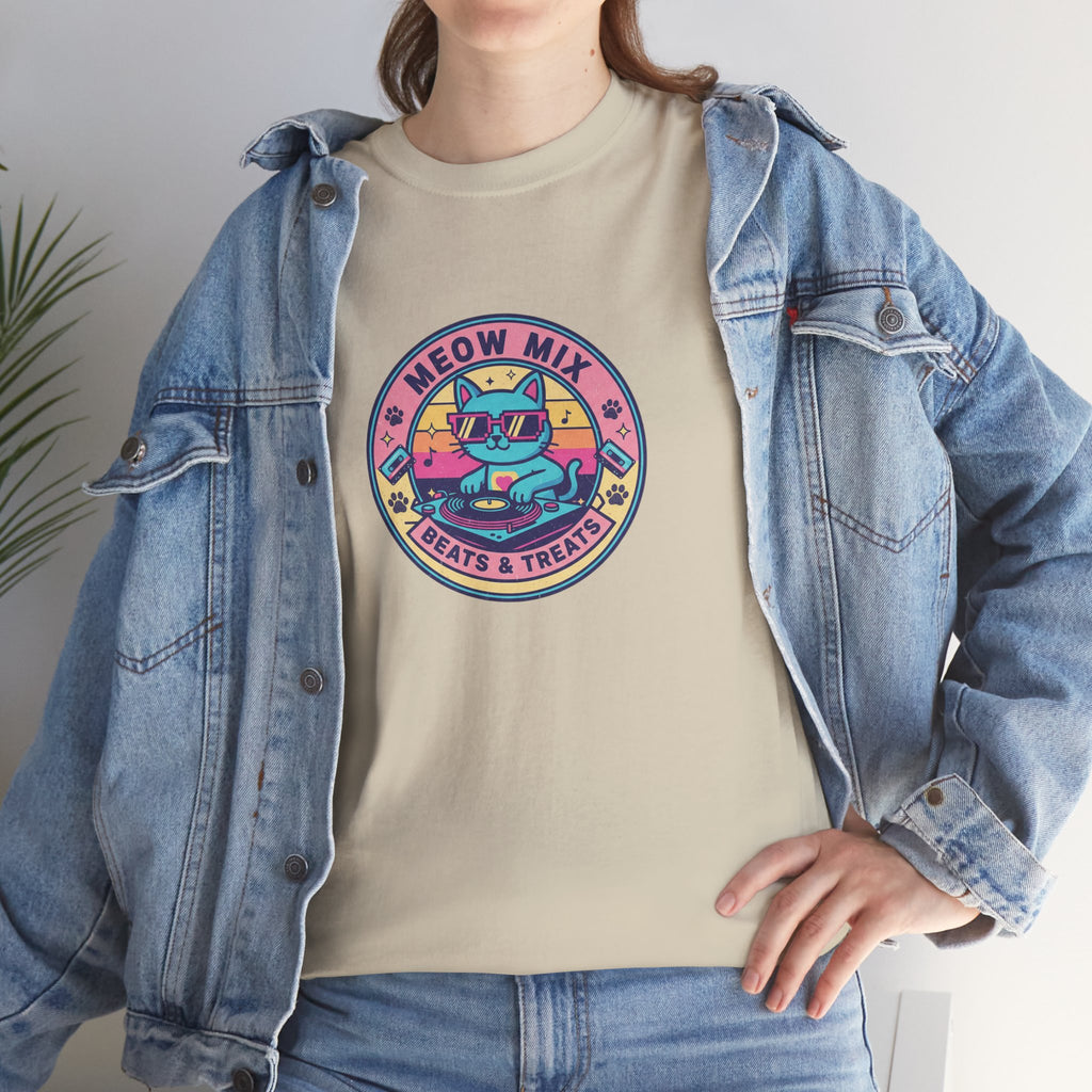 Meow Mix: Beats & Treats Retro DJ Cat Tee