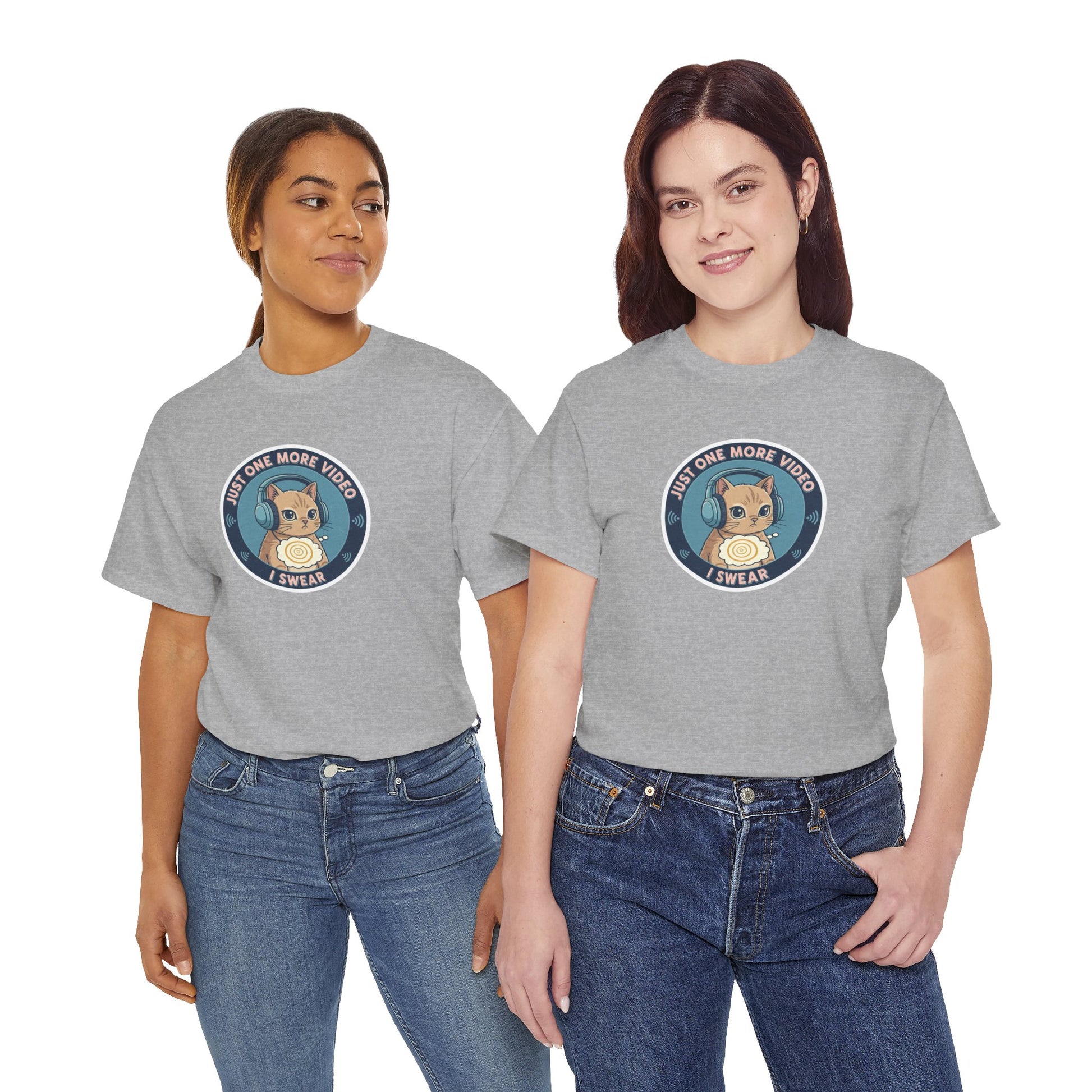 Just One More Video I Swear: Cute Cat Addiction Tee