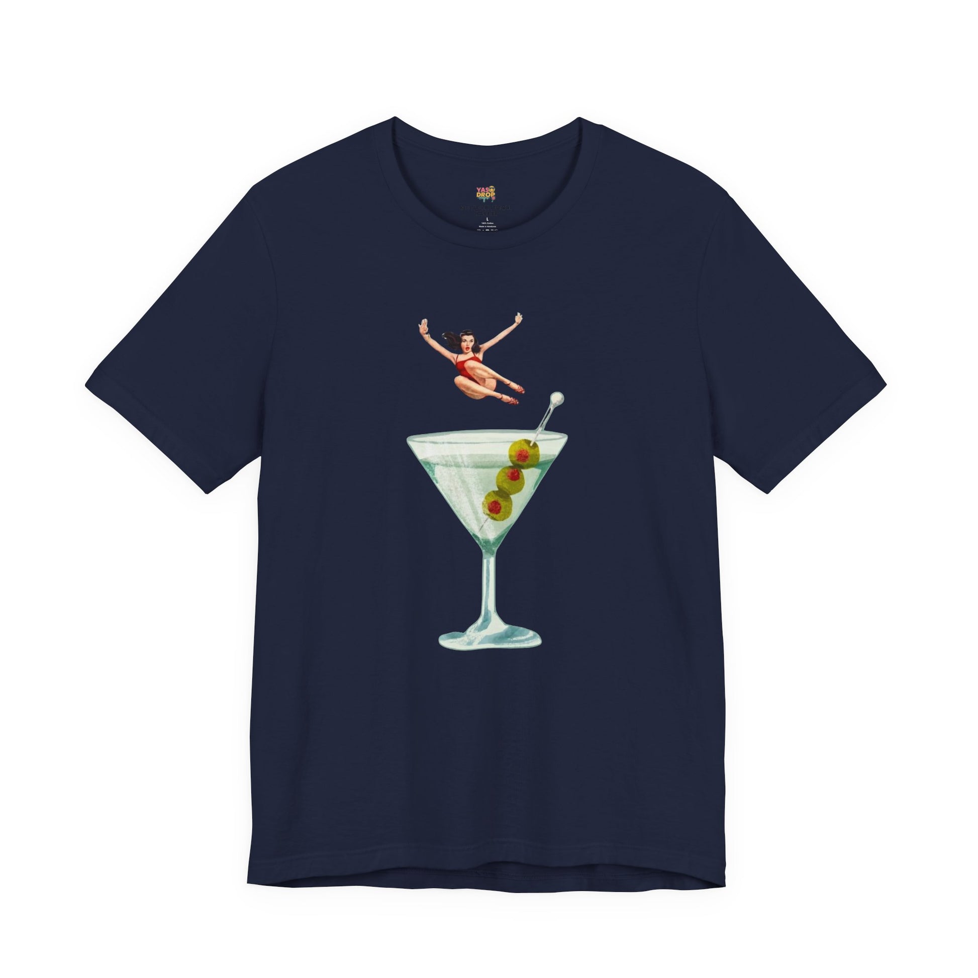 Dirty Martini Girl Graphic Tee - Retro Aesthetic Streetwear T-Shirt