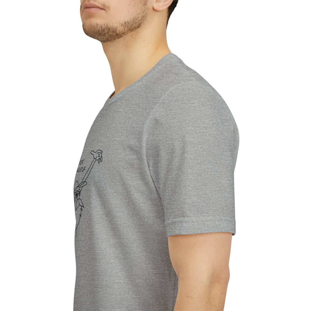 "Free Yourself" Retro Line Art Graphic Tee – Ironic Minimalist Streetwear
