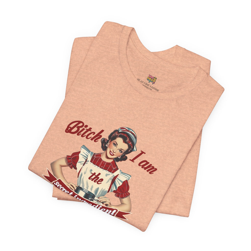 "The Secret Ingredient" Ironic Minimalist Vintage Graphic Tee