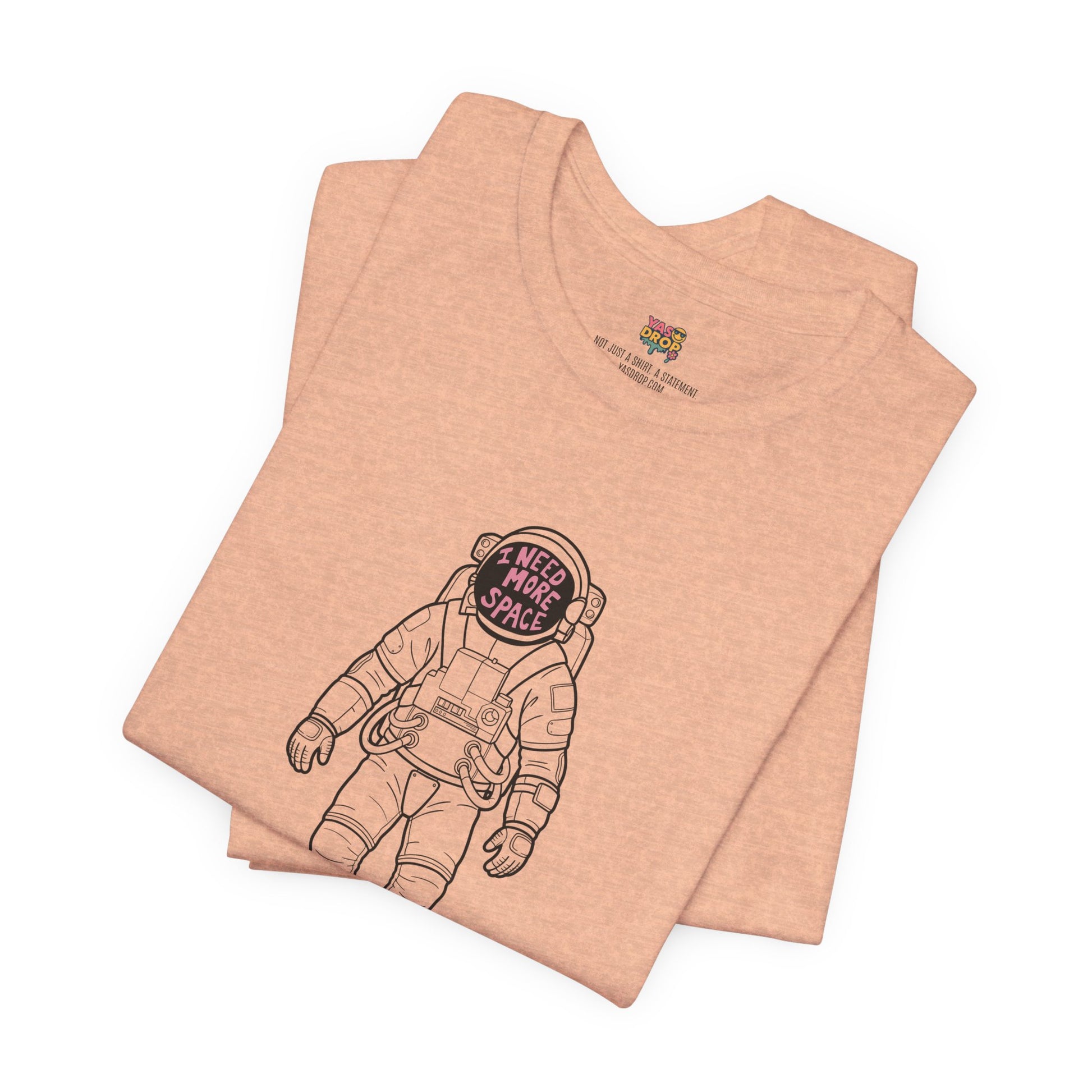 "I Need More Space" Astronaut Graphic Tee – Y2K Retro Streetwear T-Shirt