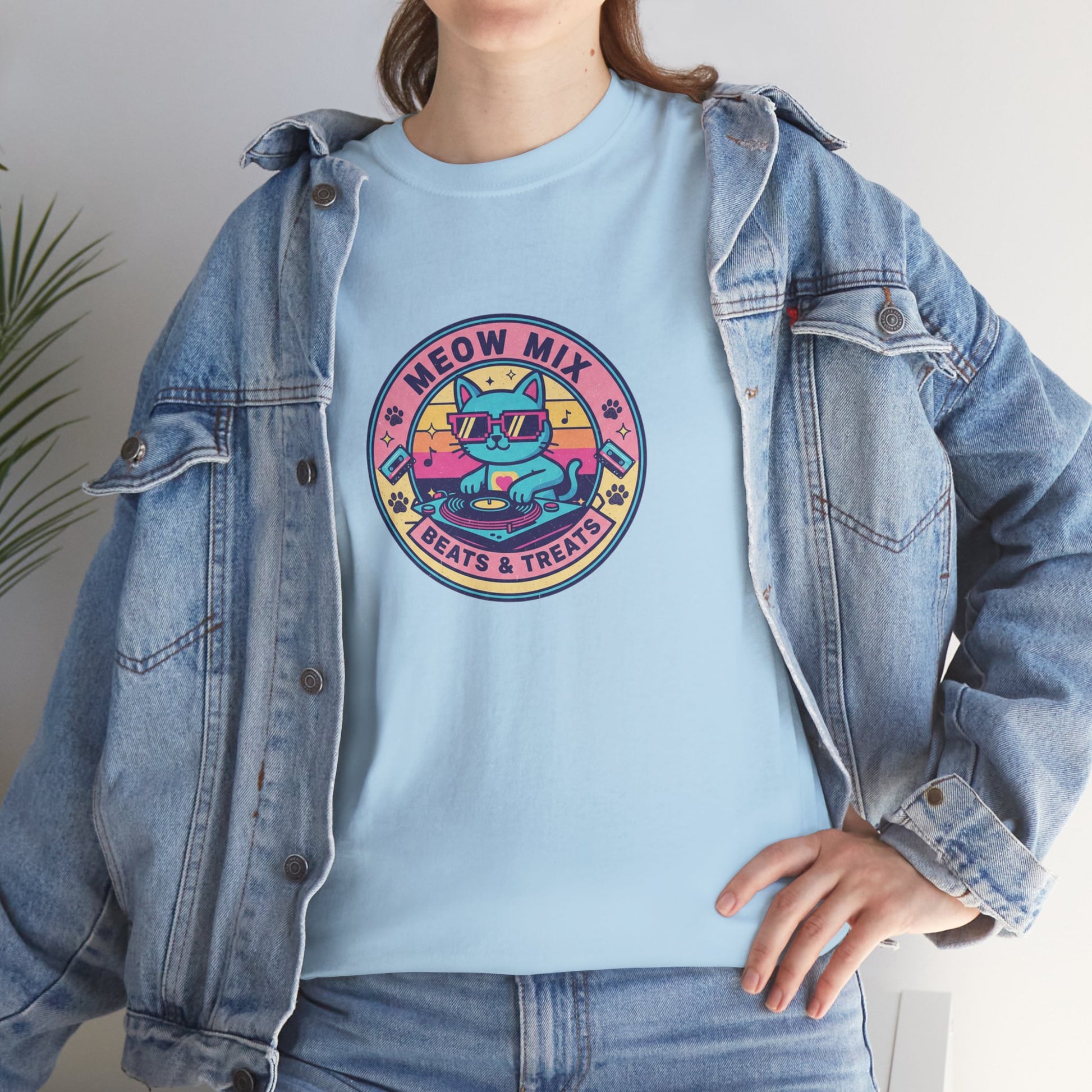 Meow Mix: Beats & Treats Retro DJ Cat Tee
