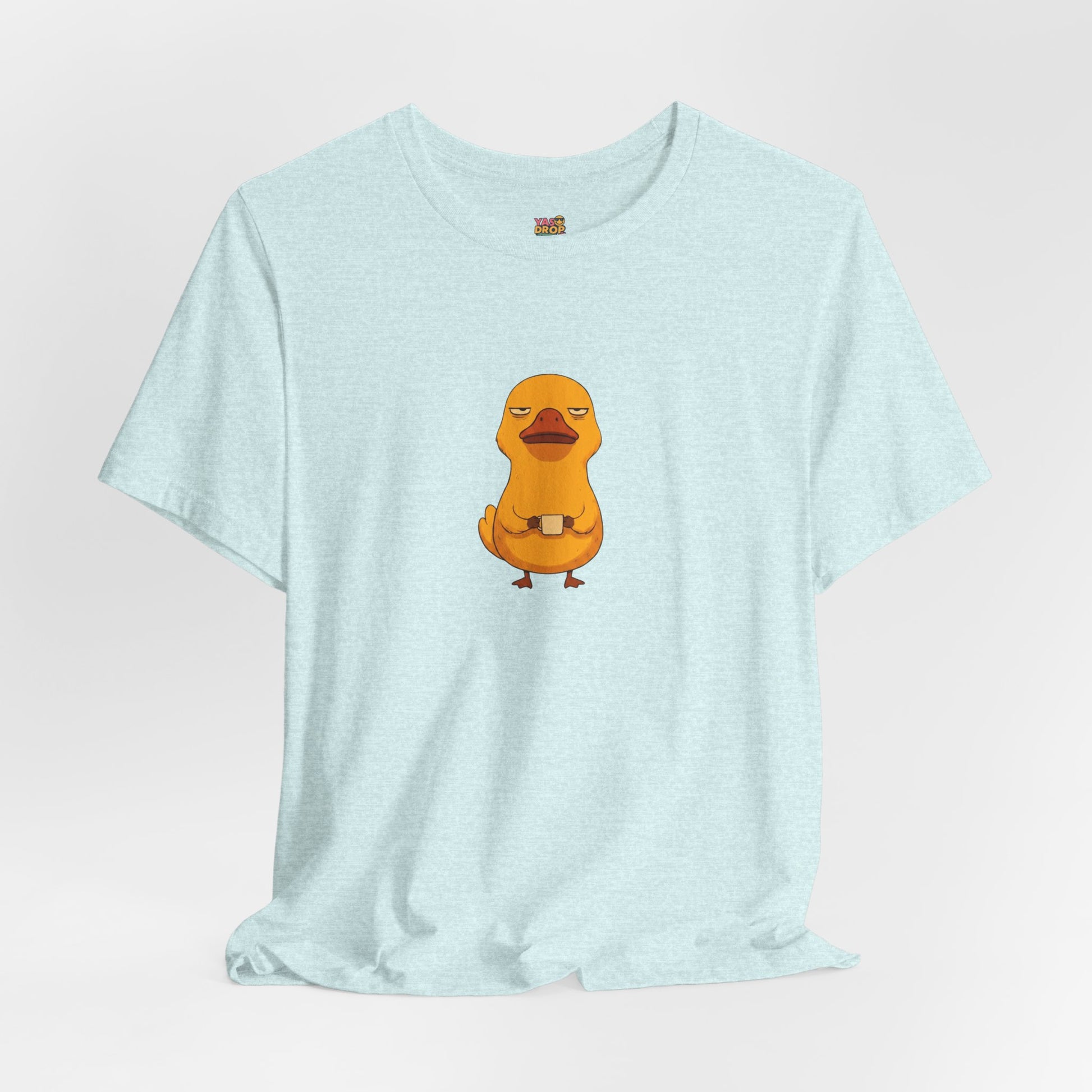 Unamused Coffee Duck Graphic Tee – Ironic Minimalist Streetwear