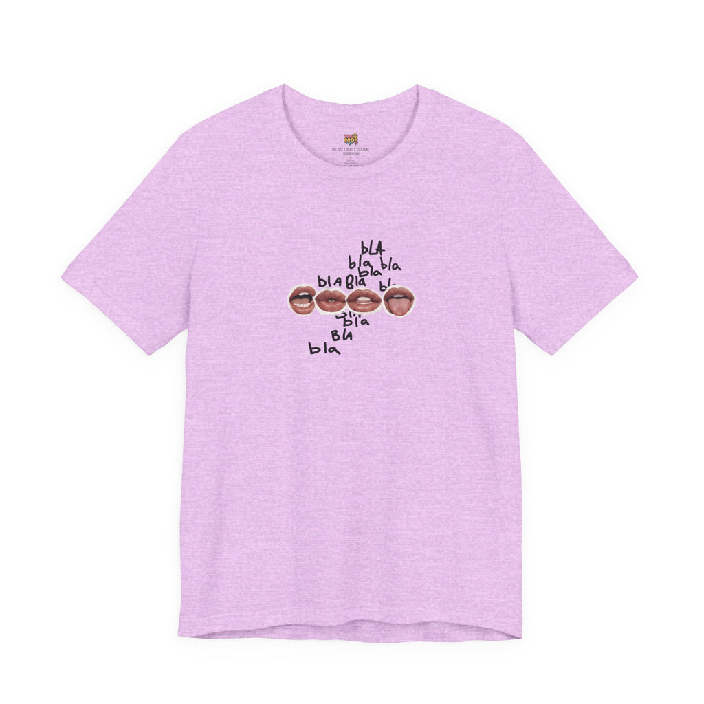 "Bla Bla Bla" Graphic Tee – Ironic Minimalism Streetwear T-Shirt