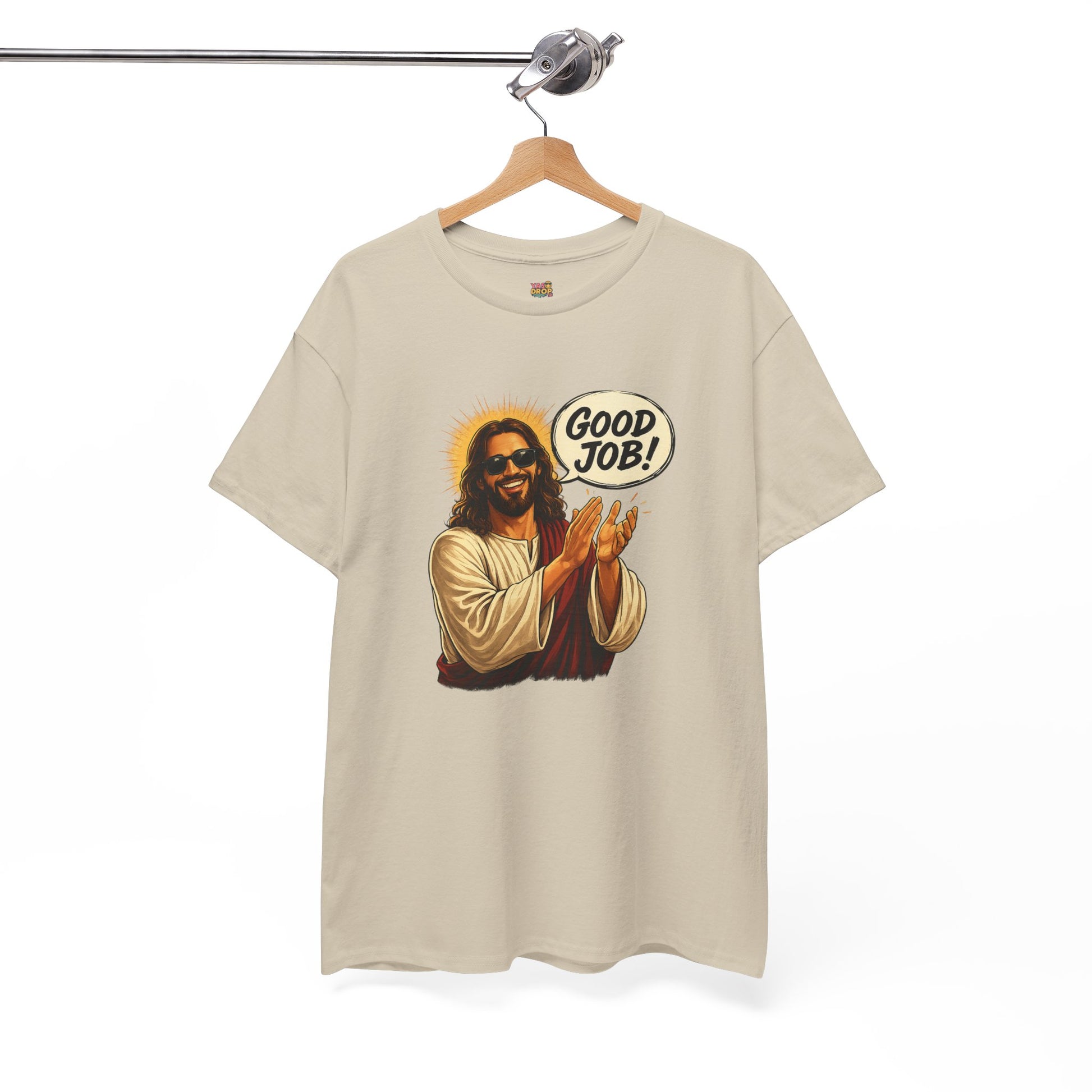The "Good Job" Savior Graphic Tee – Ironic Streetwear / Retro Aesthetic Unisex Shirt