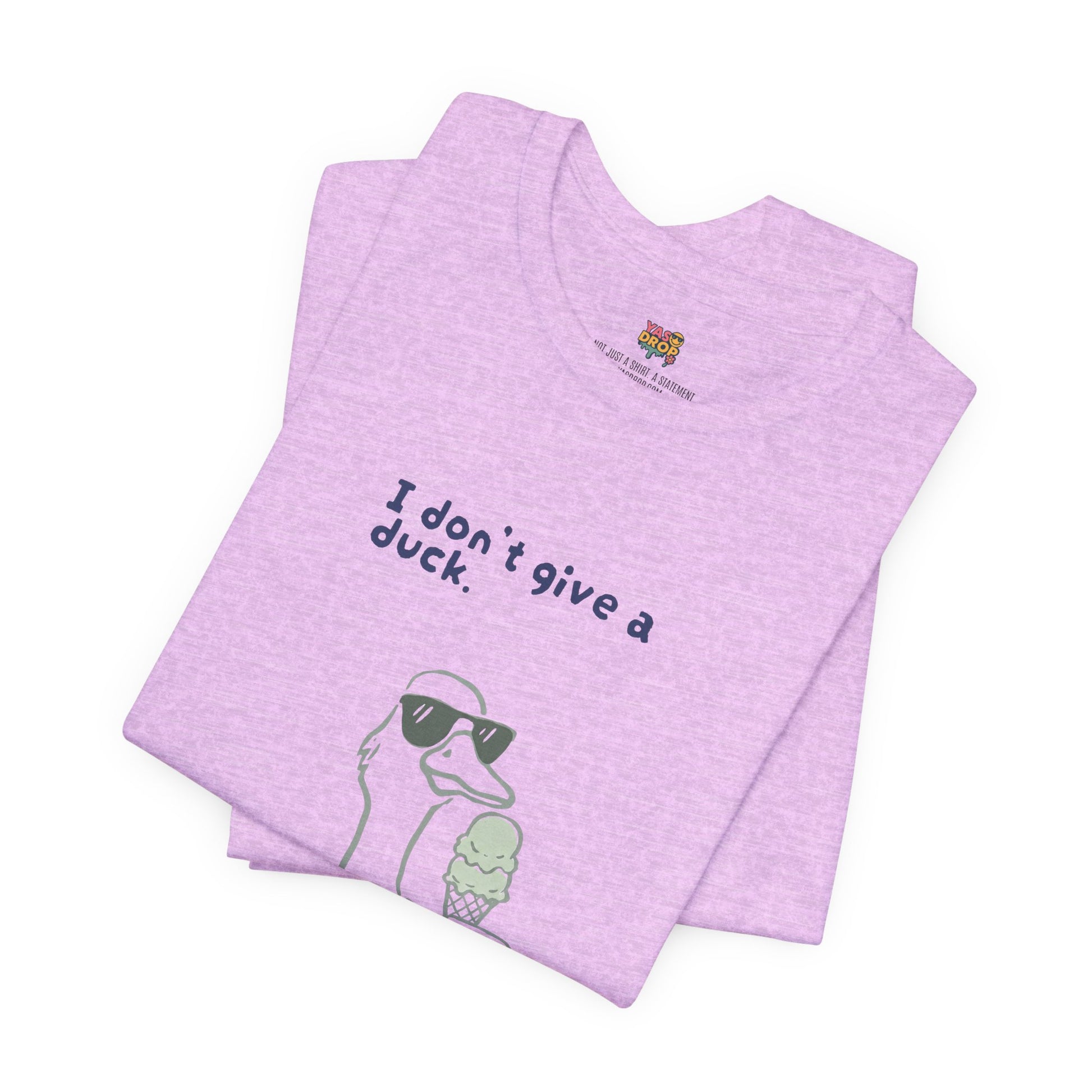 I Don't Give A Duck Graphic Tee – Ironic Minimalist Streetwear T-Shirt