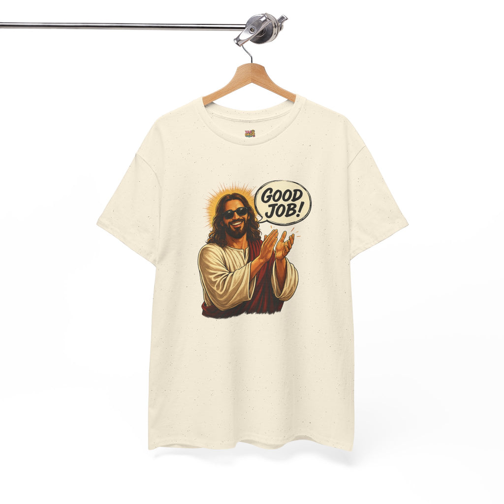 The "Good Job" Savior Graphic Tee – Ironic Streetwear / Retro Aesthetic Unisex Shirt