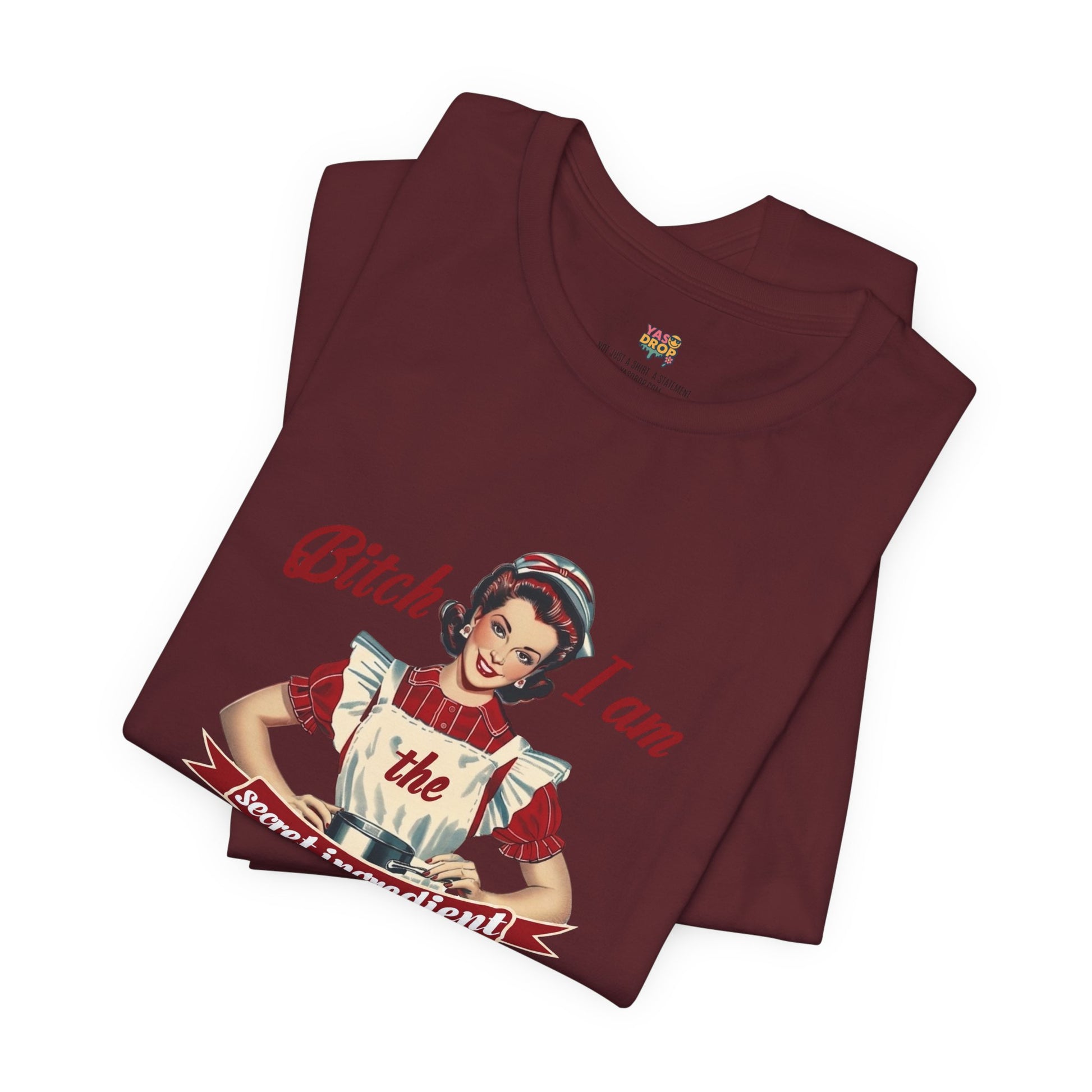 "The Secret Ingredient" Ironic Minimalist Vintage Graphic Tee