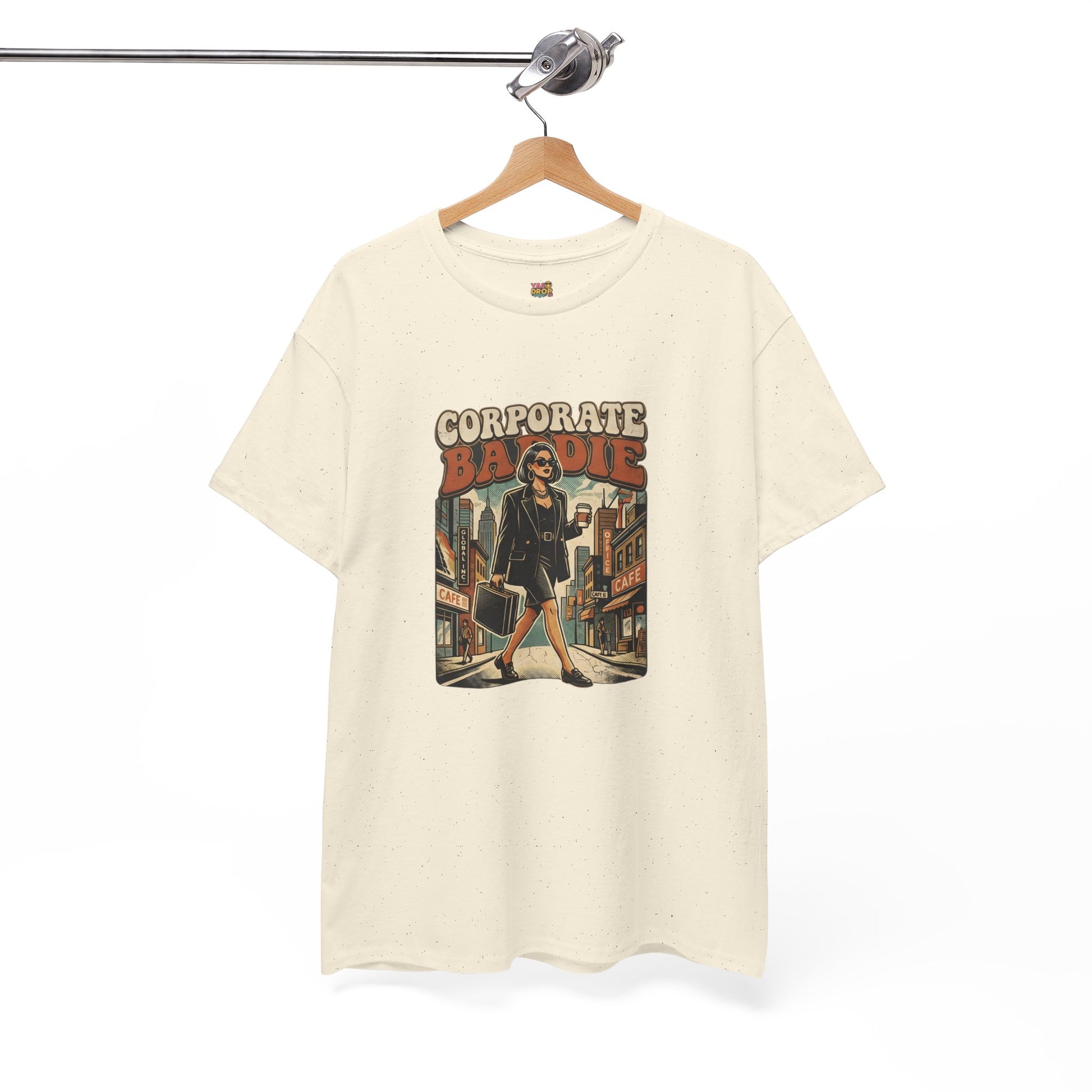 Corporate Baddie Vintage Graphic Tee - Ironic Office Aesthetic T-Shirt