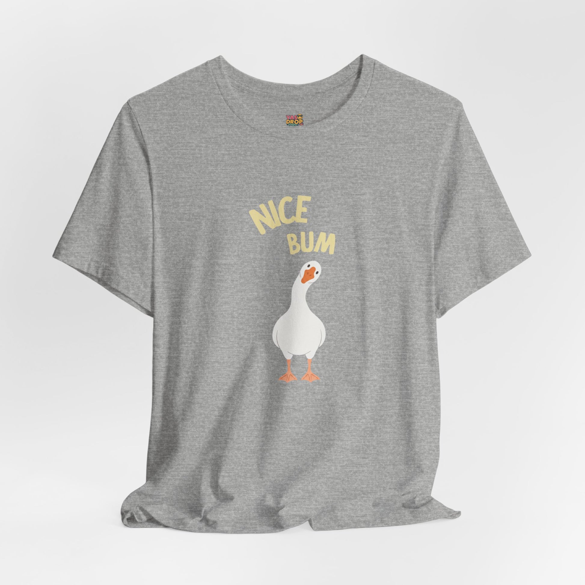 "Nice Bum" Silly Goose Graphic Tee – Ironic Minimalist Streetwear