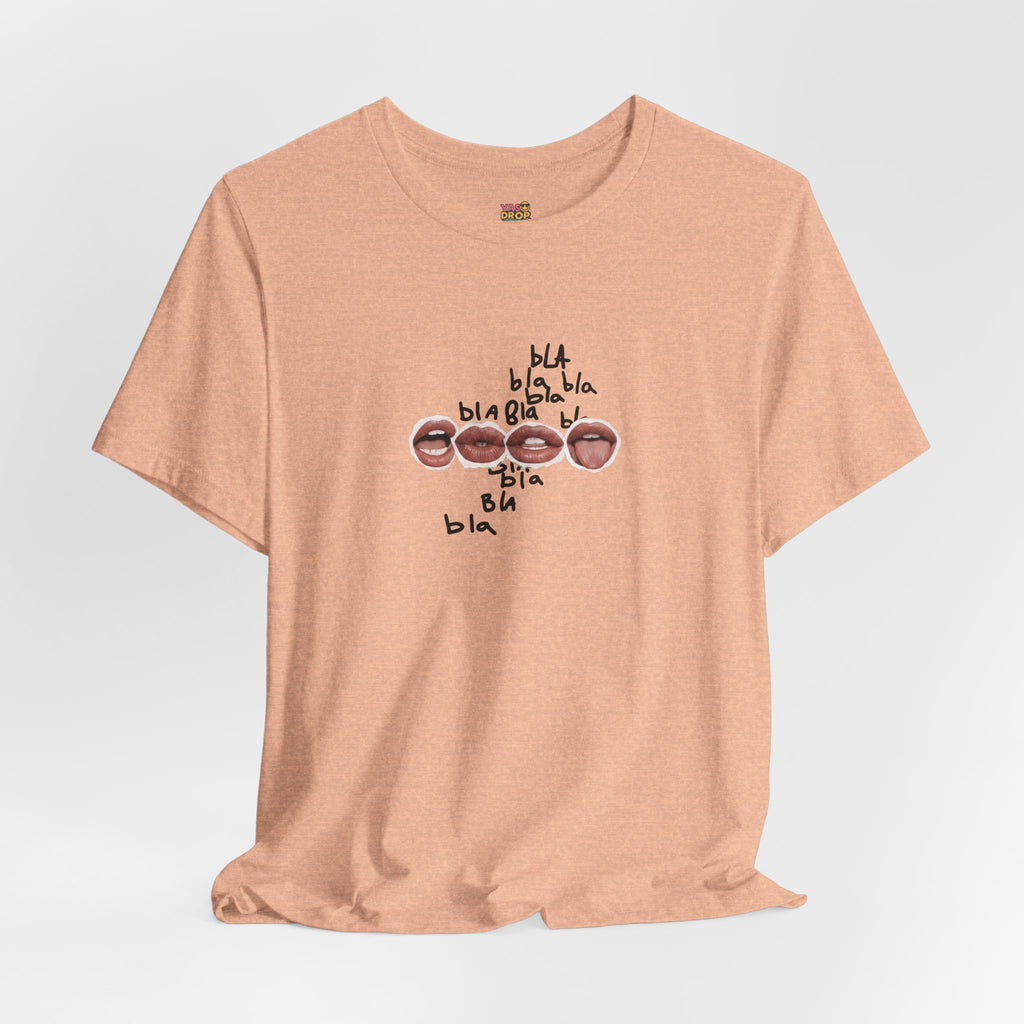 "Bla Bla Bla" Graphic Tee – Ironic Minimalism Streetwear T-Shirt