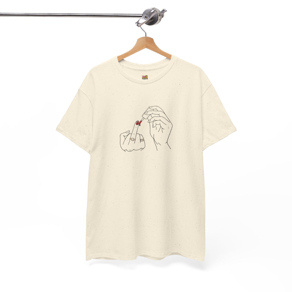 The ‘Don’t Care’ Mani Tee - Middle Finger Slay Queen Vibes