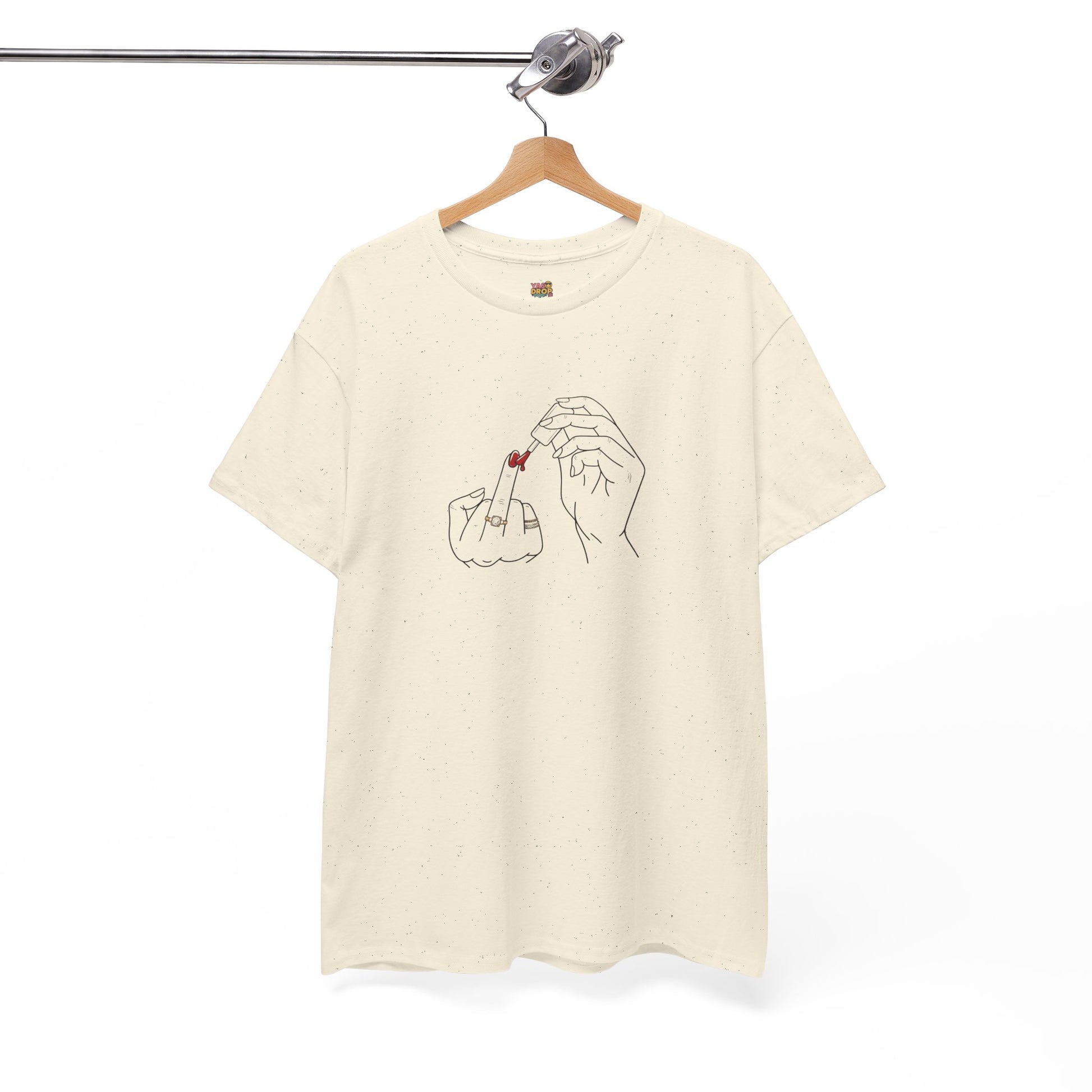The ‘Don’t Care’ Mani Tee - Middle Finger Slay Queen Vibes