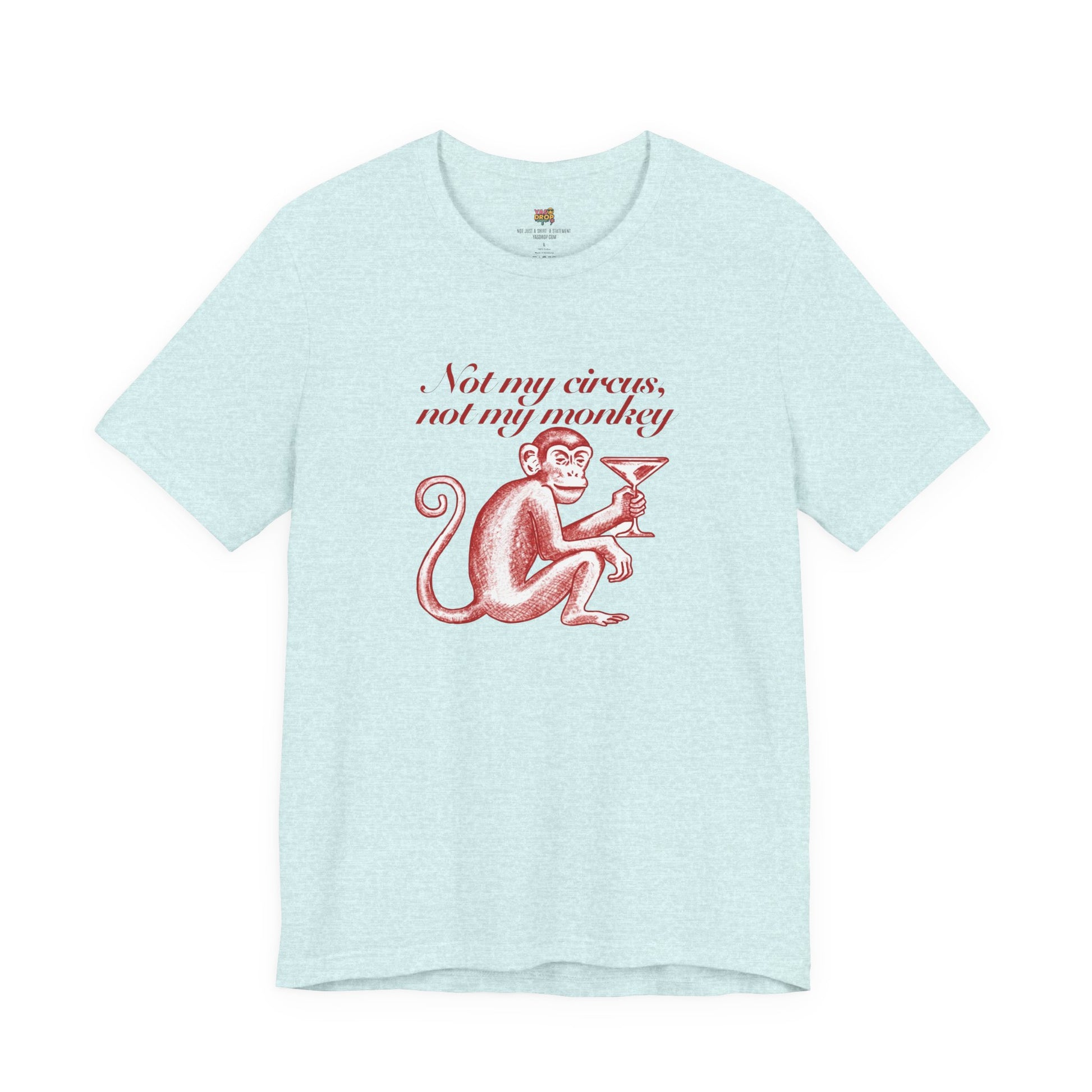 Not My Circus Not My Monkey Graphic Tee - Ironic Vintage Streetwear T-Shirt