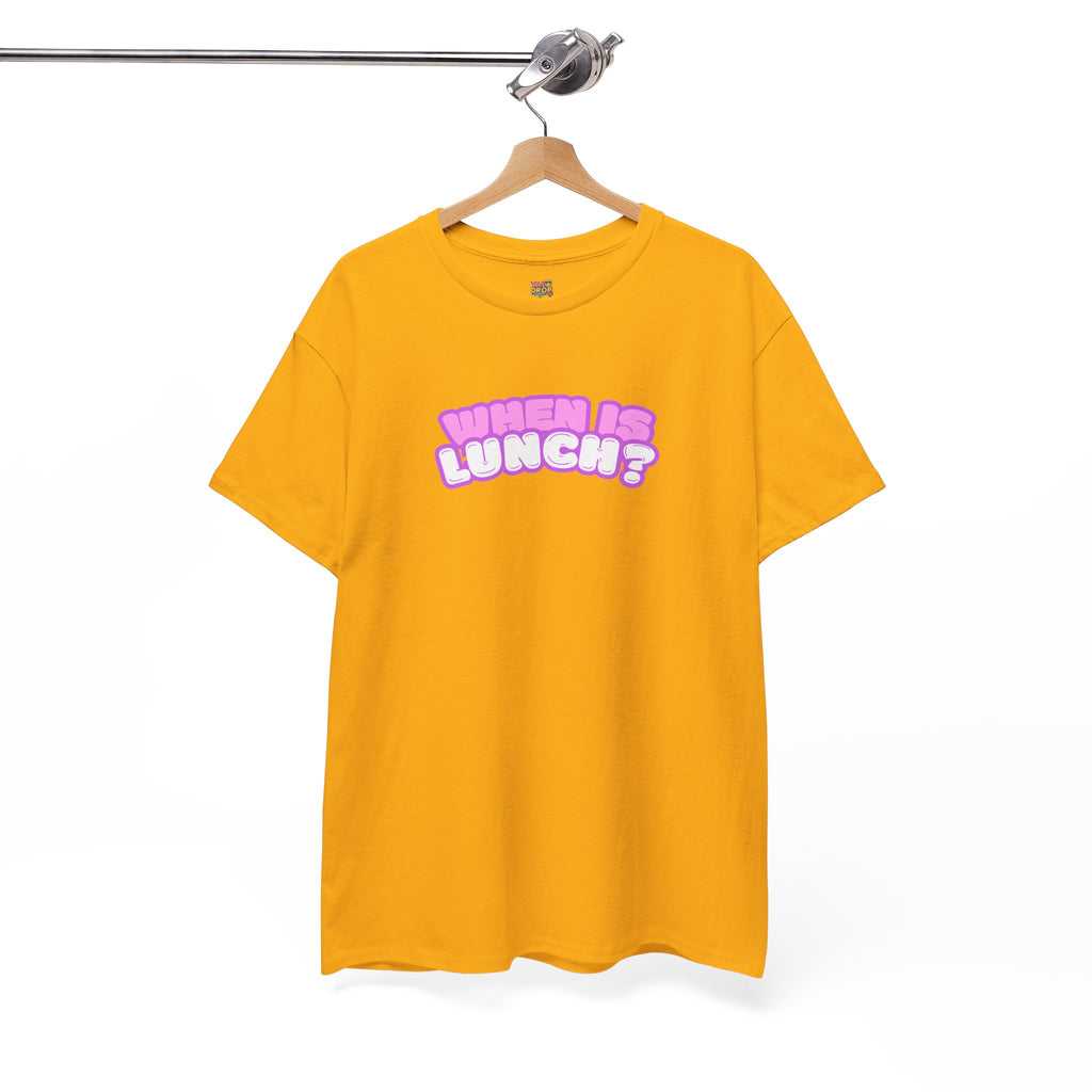 When Is Lunch? - The "Priorities" Heritage T-Shirt