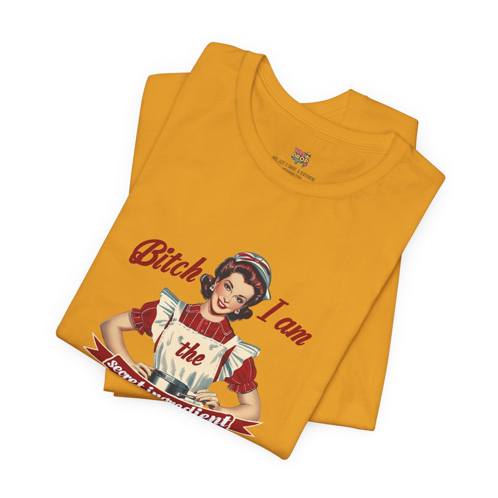 "The Secret Ingredient" Ironic Minimalist Vintage Graphic Tee