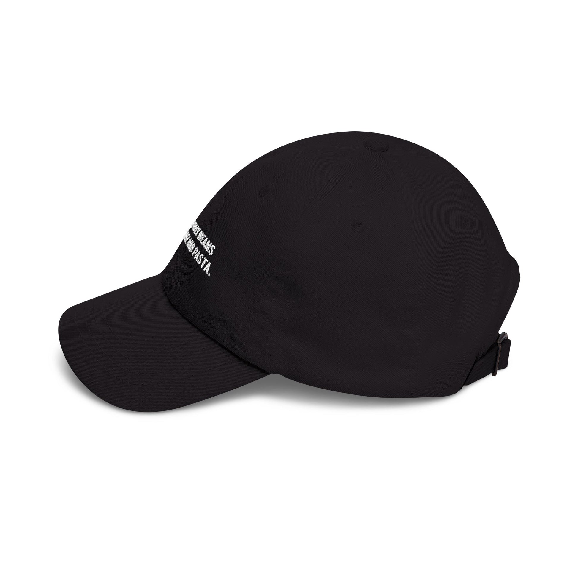 "ASAP In Italy Means Aperol Spritz And Pasta" Embroidered Hat