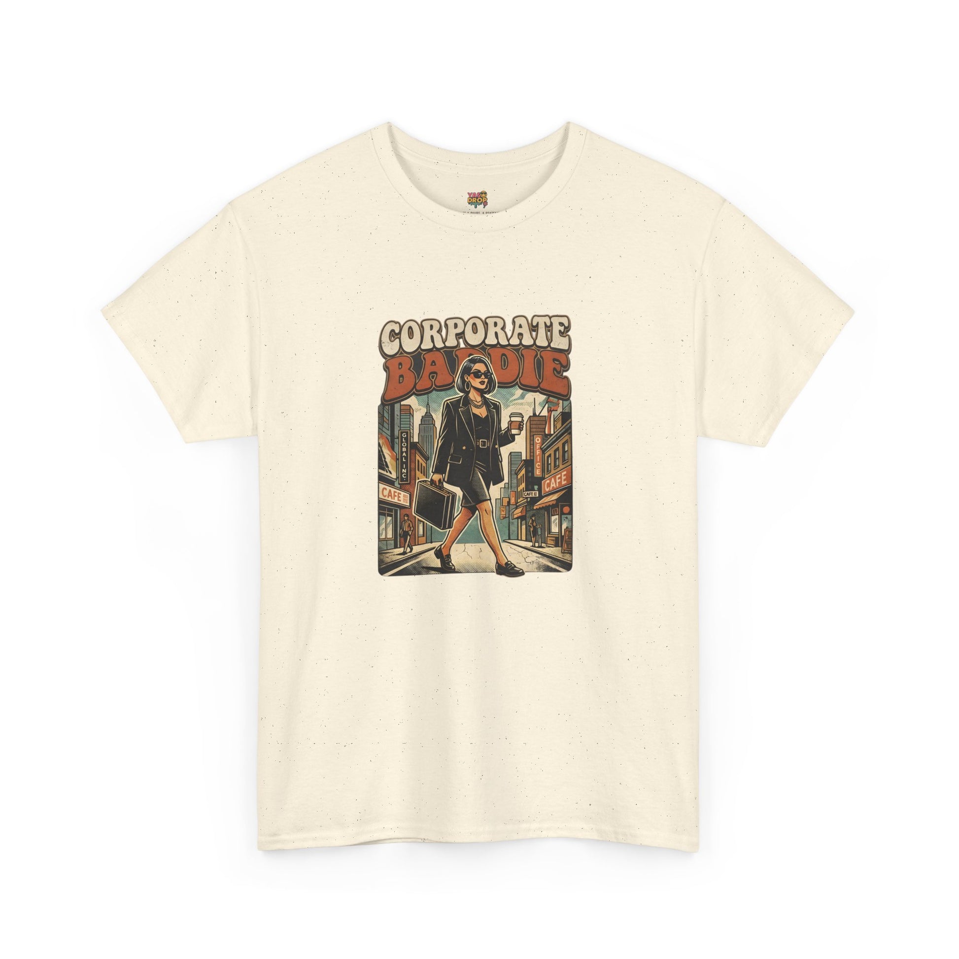 Corporate Baddie Vintage Graphic Tee - Ironic Office Aesthetic T-Shirt
